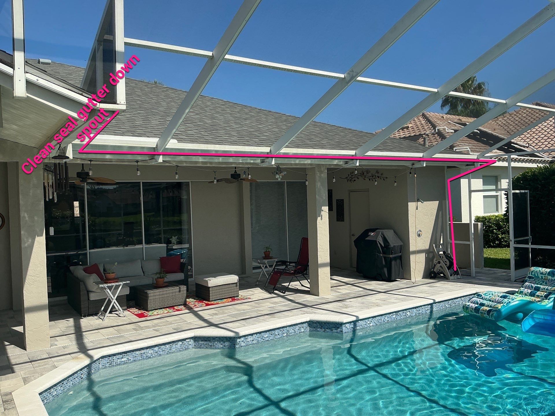 White 6-inch K-Style Gutters in Sarasota FL by Gutter Professor by Gutter Professors
