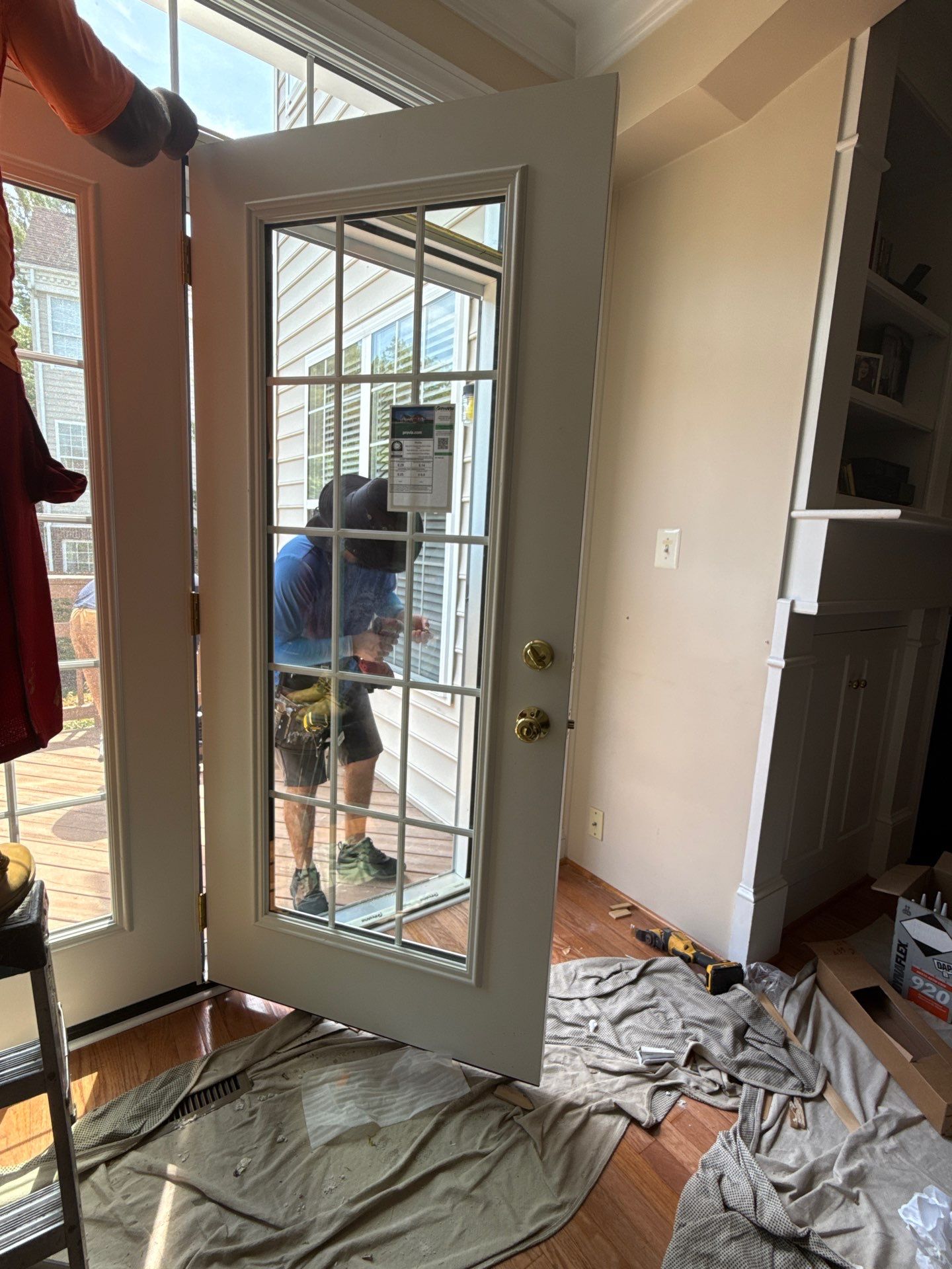 Hinged Patio door replacement by Window Depot of Annapolis