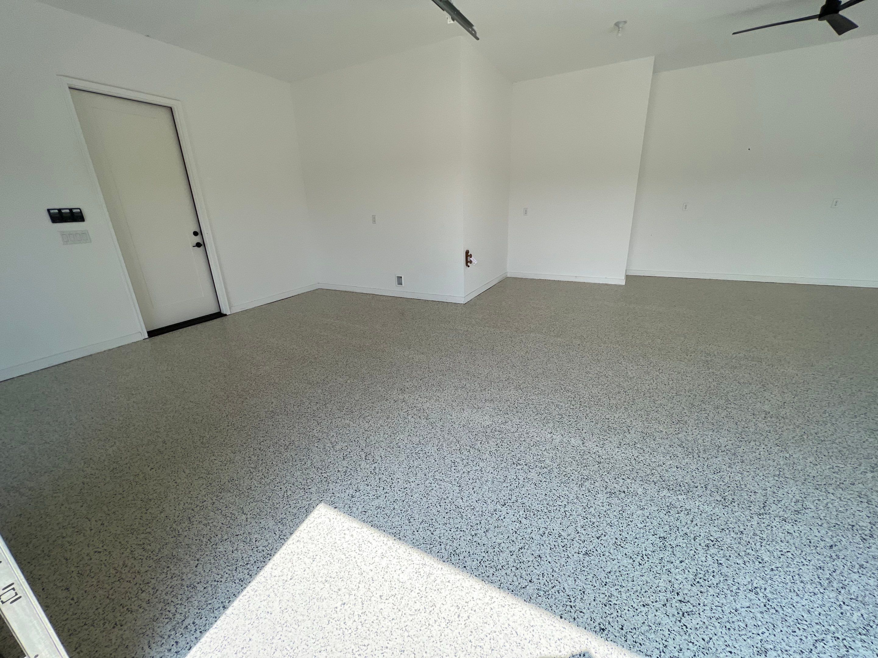 Floor redo with Epoxy coating  by Cutting edge painting 