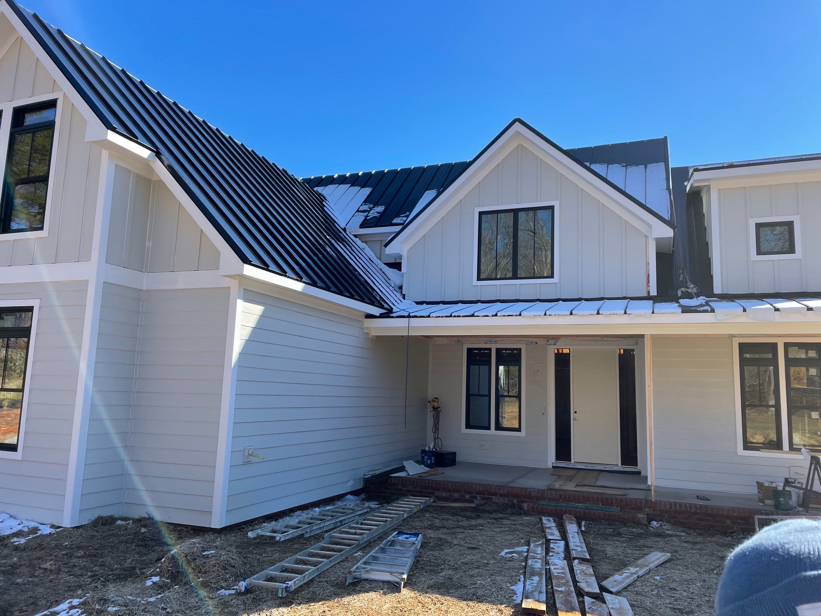 Custom Home Metal Roof Installation by Just In Time Roofing and Restoration