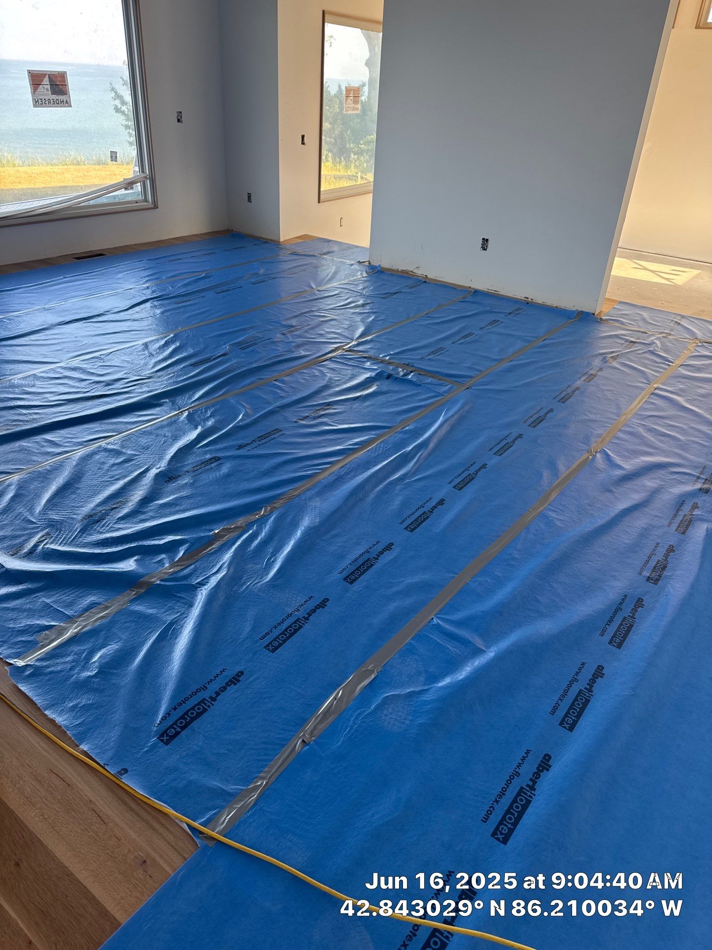 This project has it all!!!! Custom Flooring, Leveling Service, Custom Stair parts and pieces, risers, blue pad cover - all inclusive service from RTB! by RTBaldwin Hardwood Floors