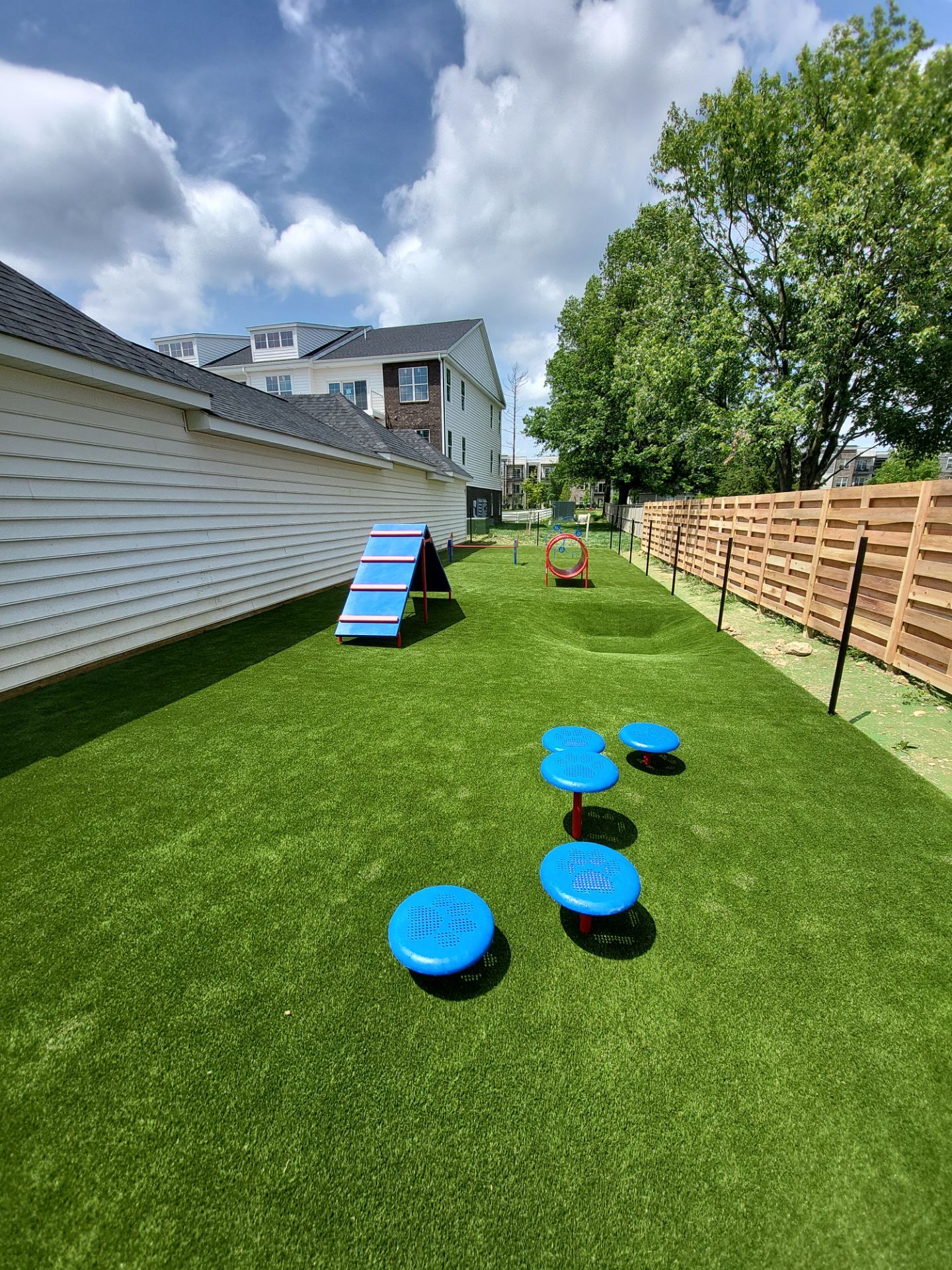 Commercial Fairmont Apartments Pet Park and Agility Course Installation in Westerville by Southwest Greens Midwest