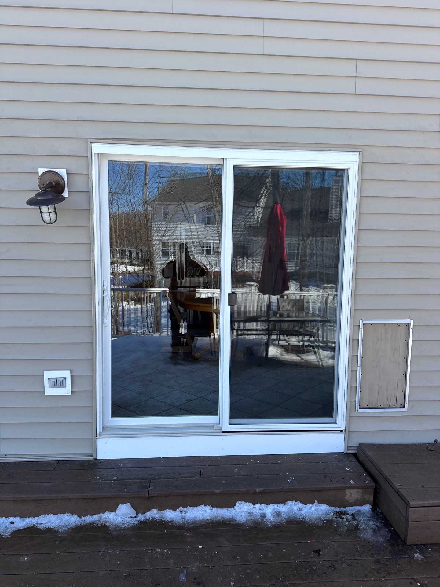 Sliding Patio Door Upgrade  by DiGiorgi Roofing and Siding Inc