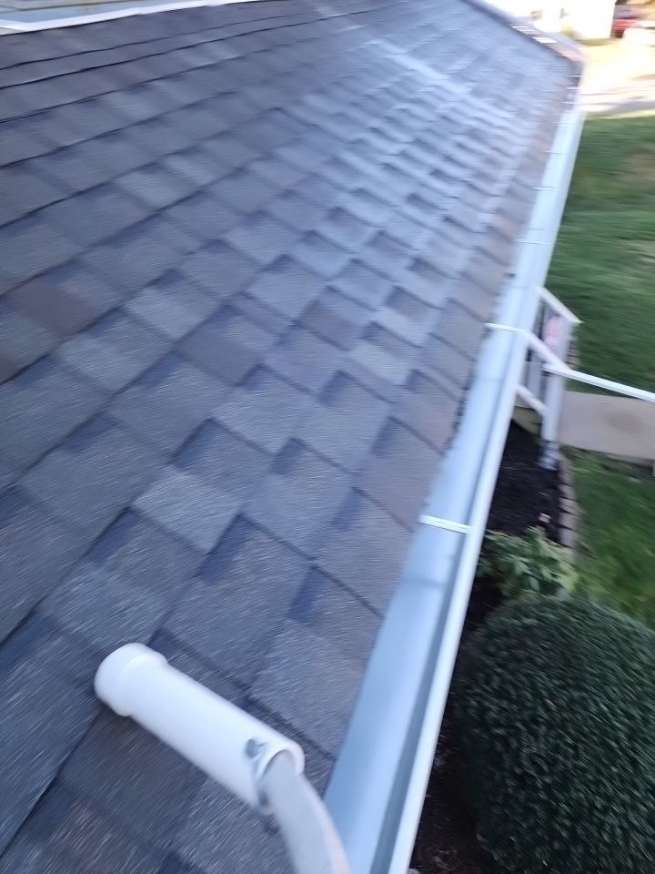 Gutter Cleaning using water by Power Wash Masters LLC