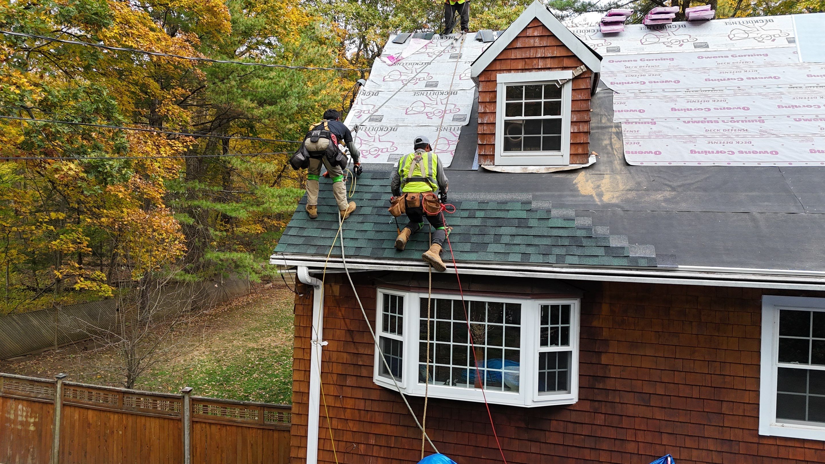 Owens Corning Duration : Chateau Green with Copper Accents in Avon, CT by Golden Shield Roofing