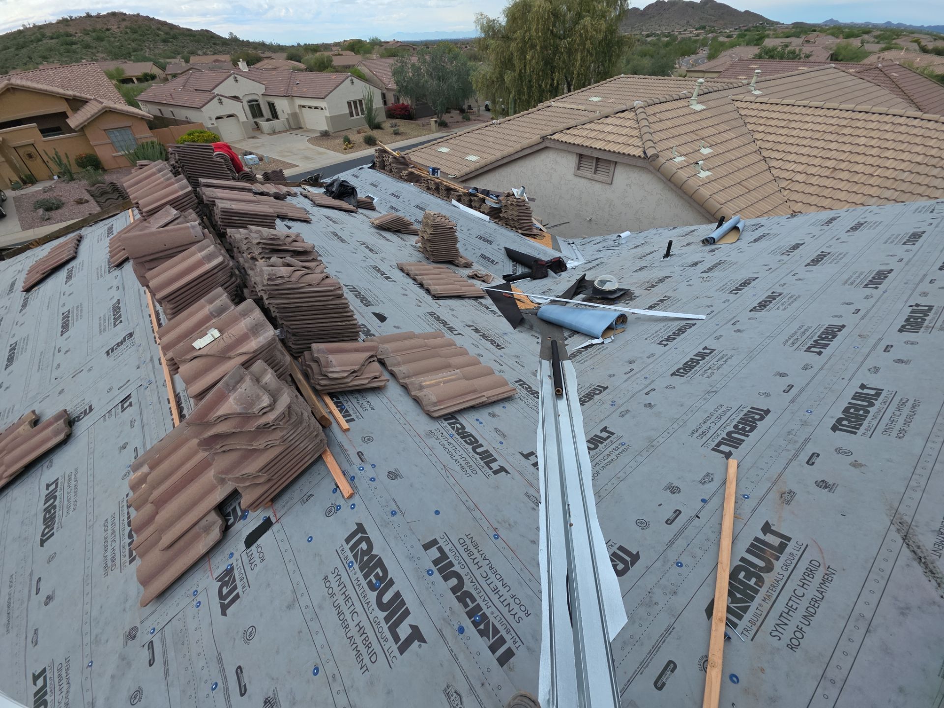 Gold Canyon Tile Reset  by Weather-Tite Roofing