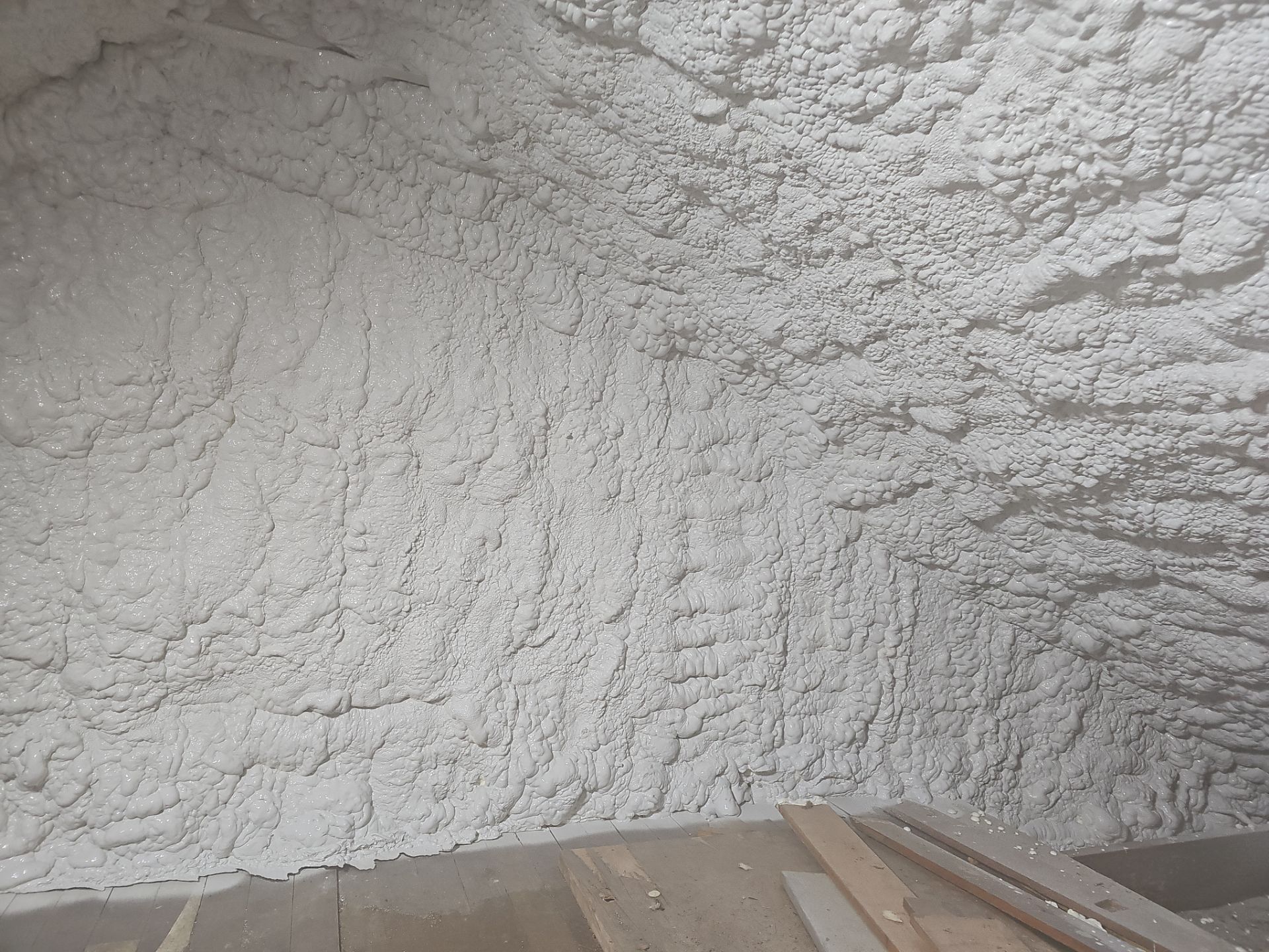 Attic Insulation using open cell spray foam by NYS Foam & Energy