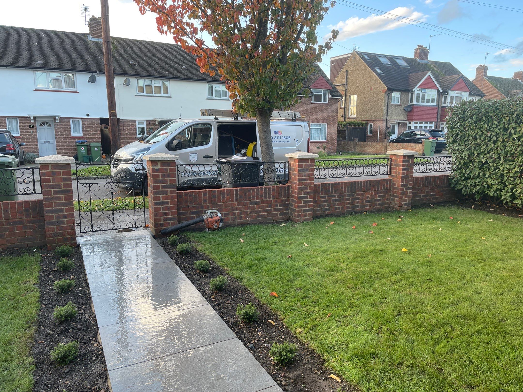 Roof Clean and Coping Stones using Honda 15lpm Low Pressure Washing Machine by Ges Exterior Cleaning ltd