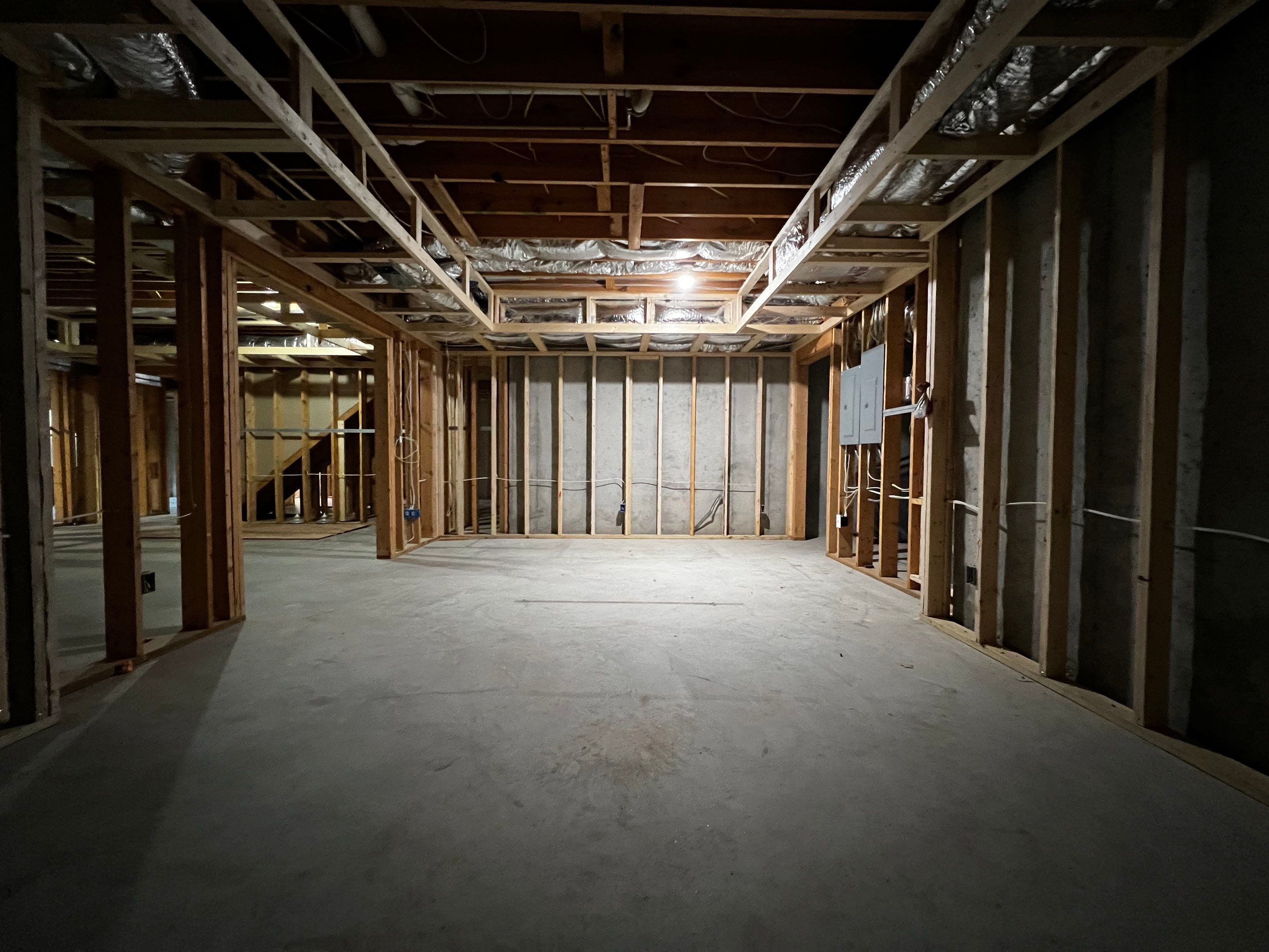 Finished Basement with Custom Built-ins and Full Bathroom in Acworth by Swift Home Renovations