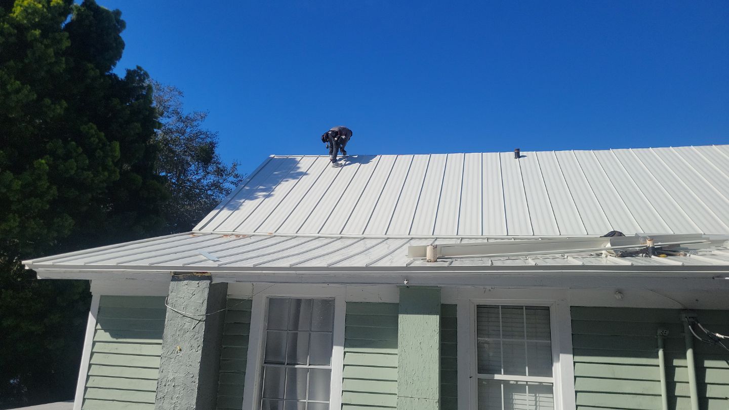 Residential Roofing Installation using Aluminum Metal Roof by Galaxy Builders, Inc.