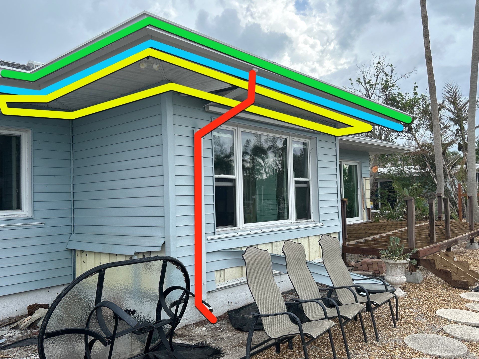White Soffit and Fascia Upgrade in Longboat Key FL by Gutter Professors
