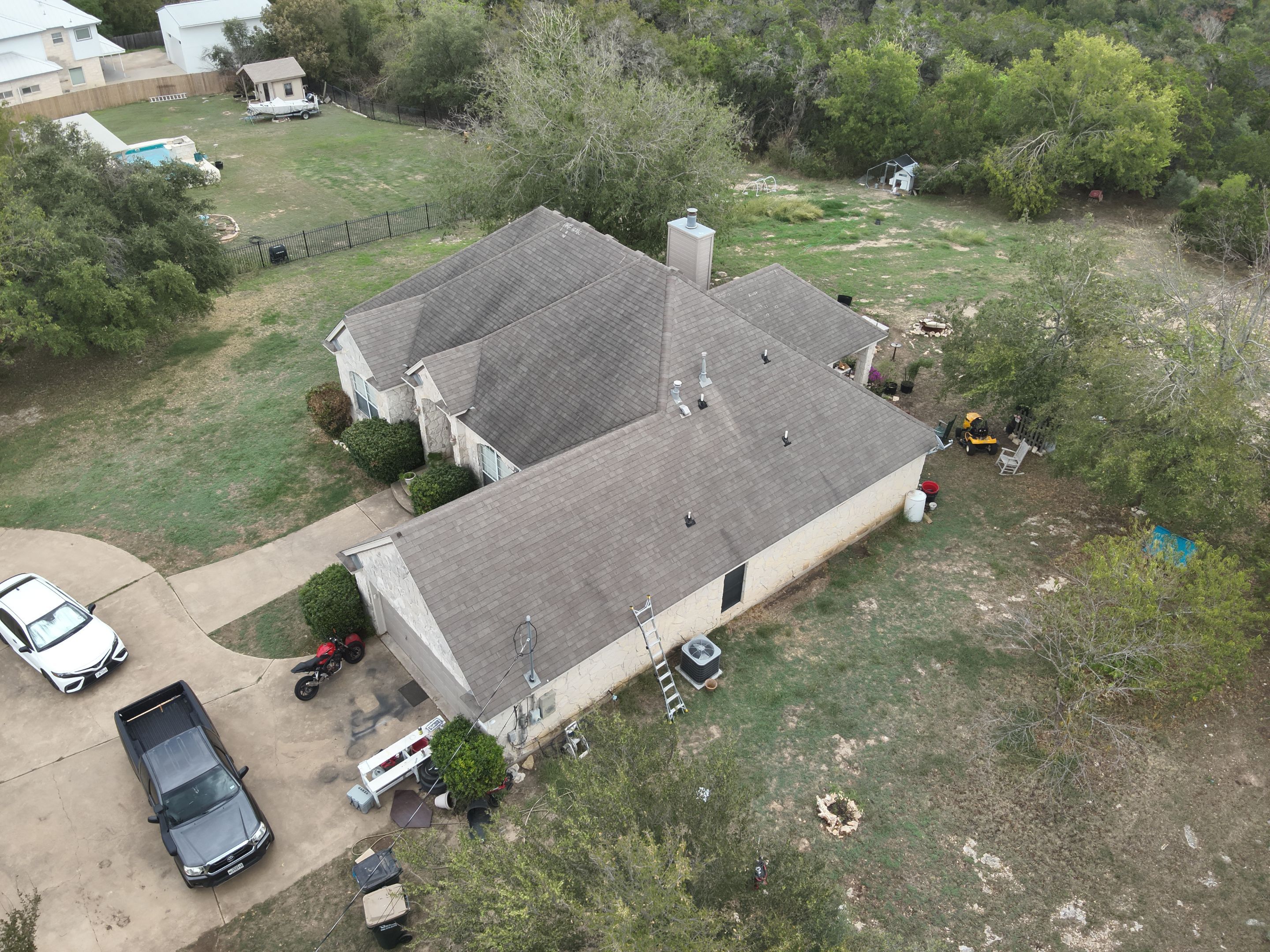 Residential Roof Replacement using GAF - HDZ - Charcoal by Action Exteriors Austin
