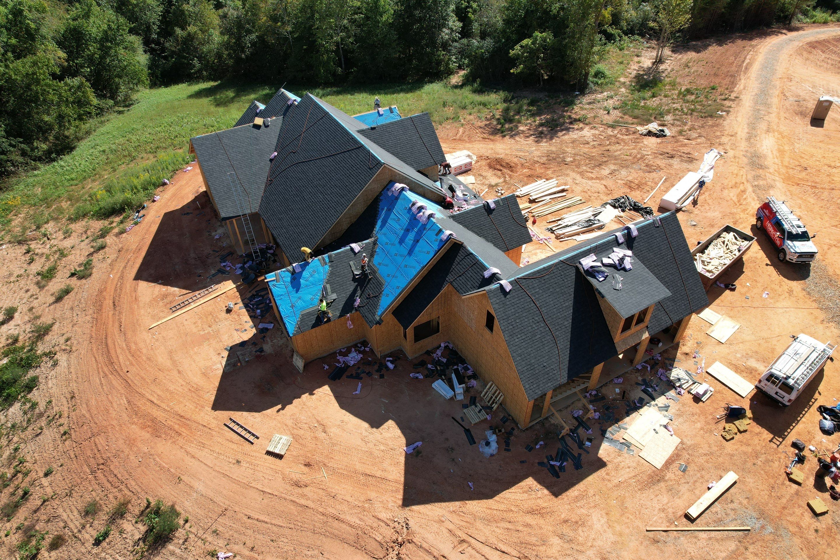 New Construction Residential Roofing Installation using Owens Corning by Inspector Roofing and Restoration