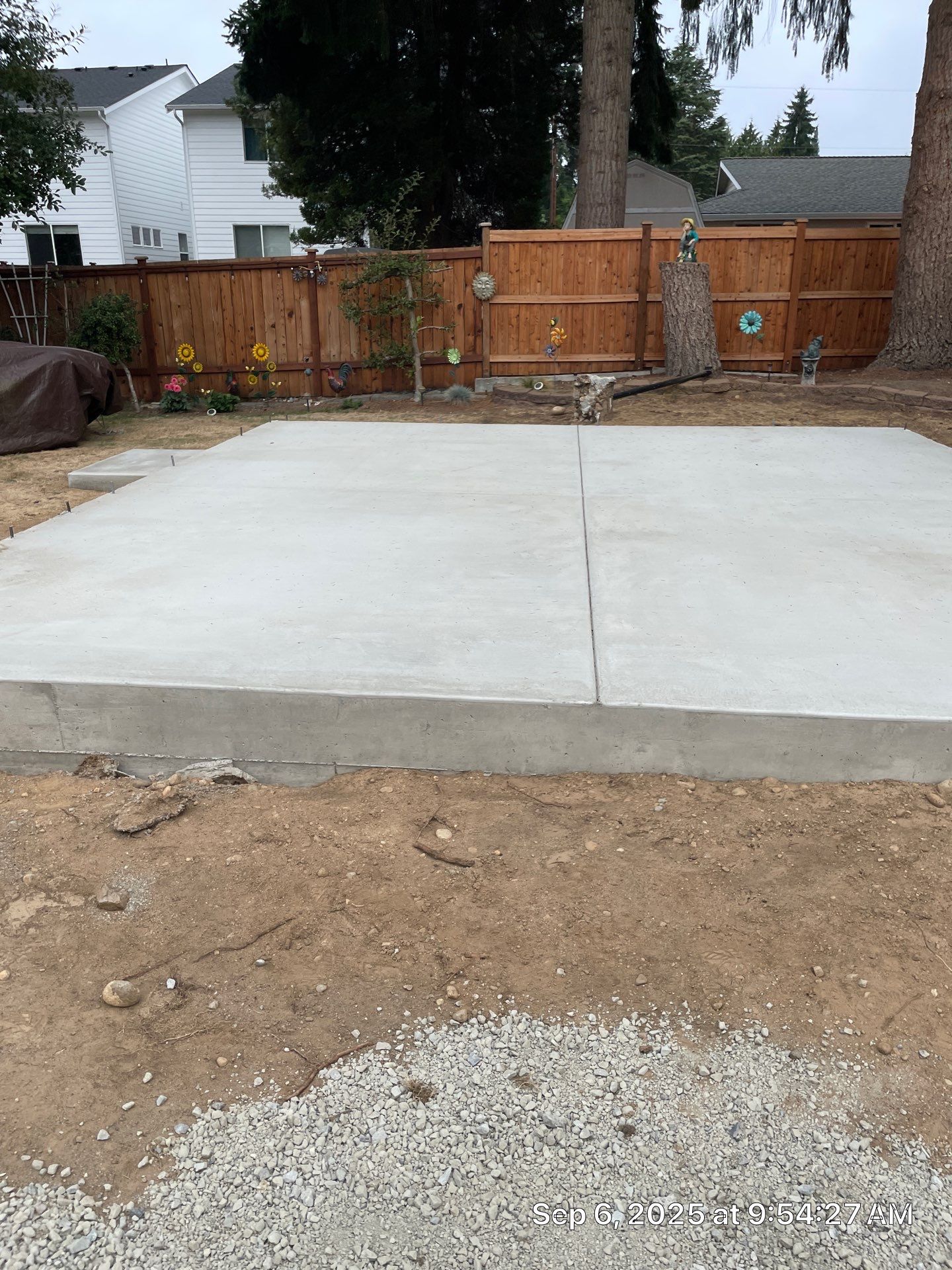 Backyard Concrete Slab Installation | Everett  by Jireh Asphalt & Concrete Inc 