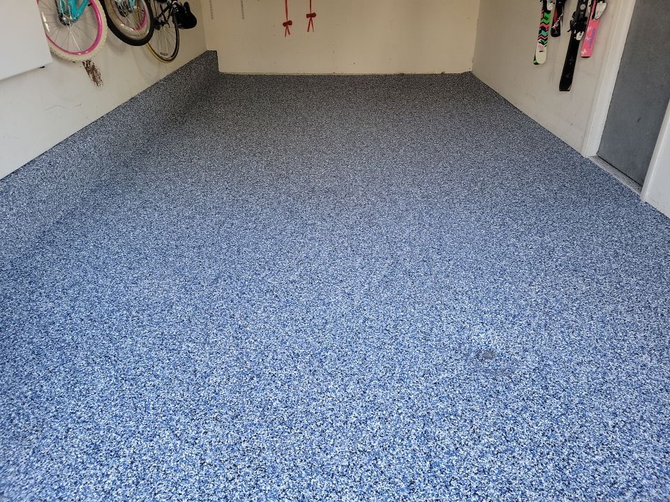 1-Car Penntek Garage Floor in Orbit by Spectrum Painting, LLC