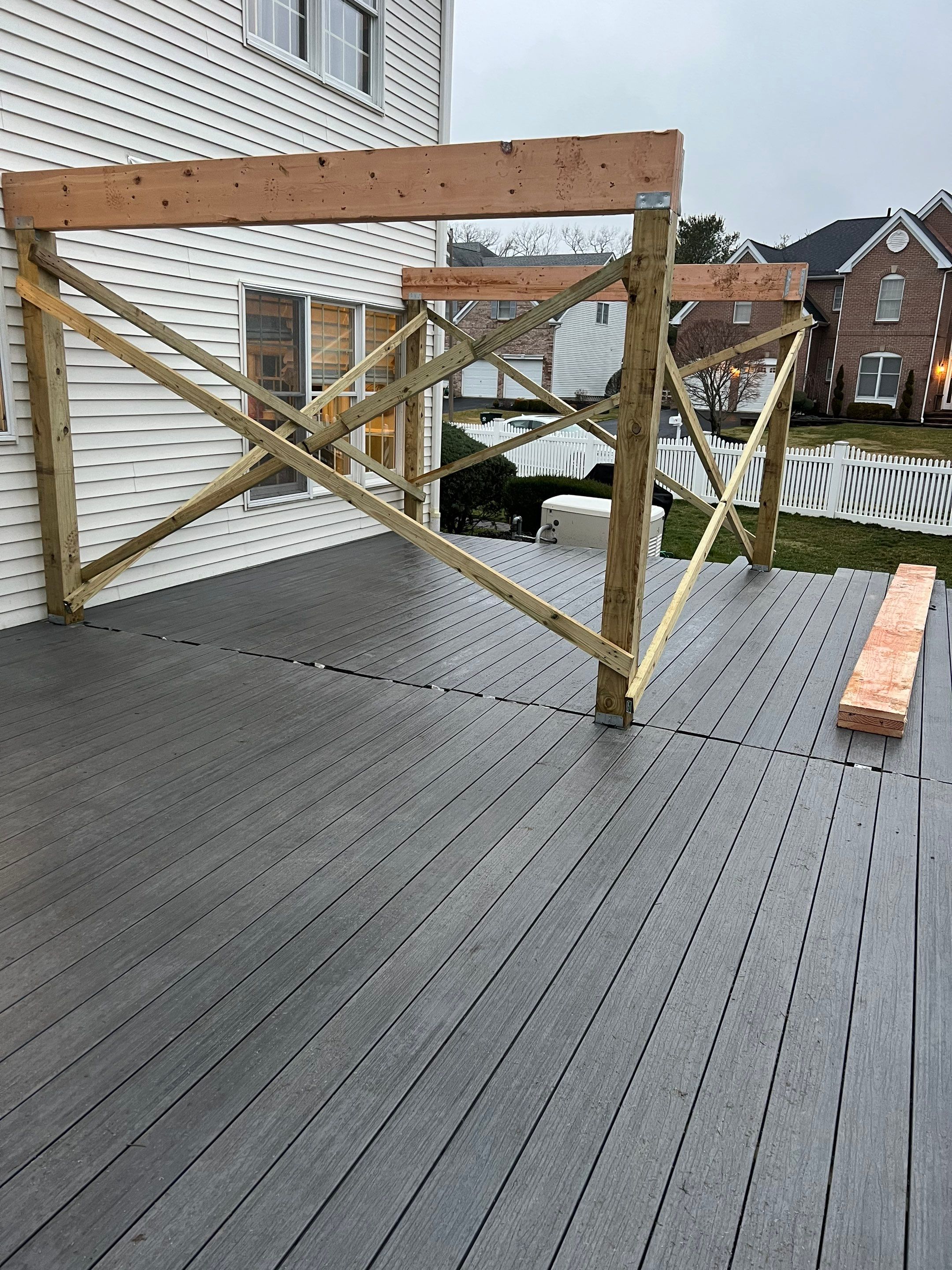 New deck With Porch  by deck guardian
