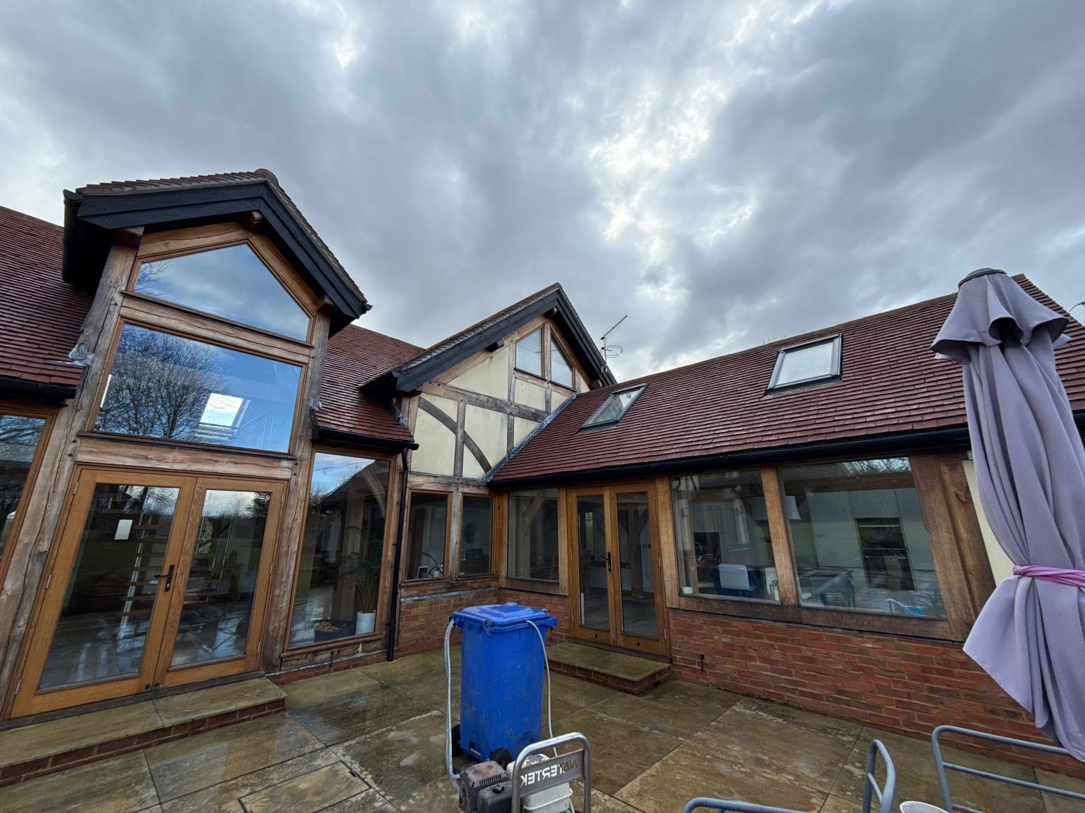 Roof Clean  - Moss Removal - Gutter Clean using Honda 15lpm Low Pressure Washing Machine by Ges Exterior Cleaning ltd