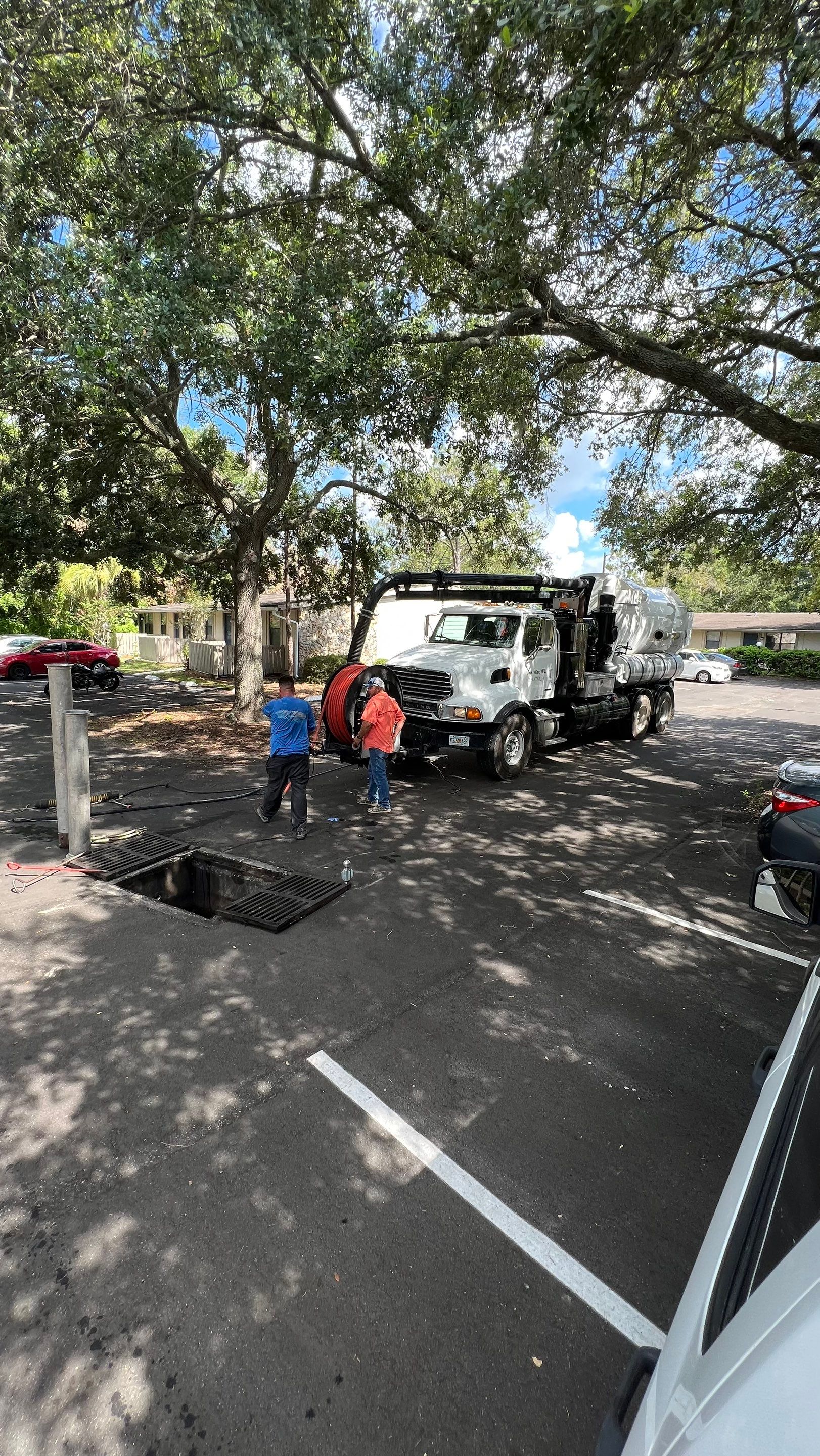Apartment Complex Storm Water System Cleaning and Maintenance by APS Power & Water