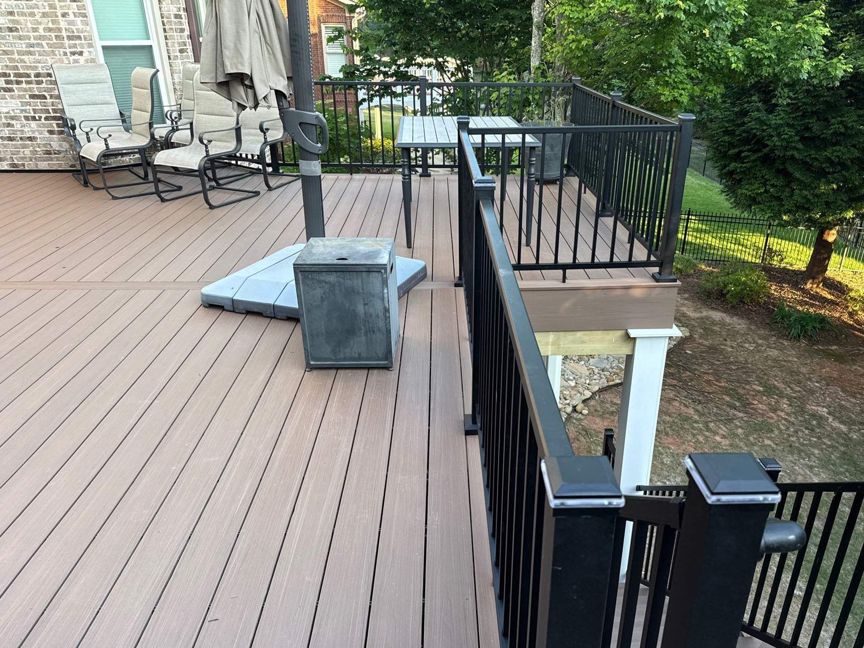 Lawrenceville, GA Deckorators Deck Resurface, Under-Deck, and Trex Deck Lighting Installation by Nelson Exteriors 