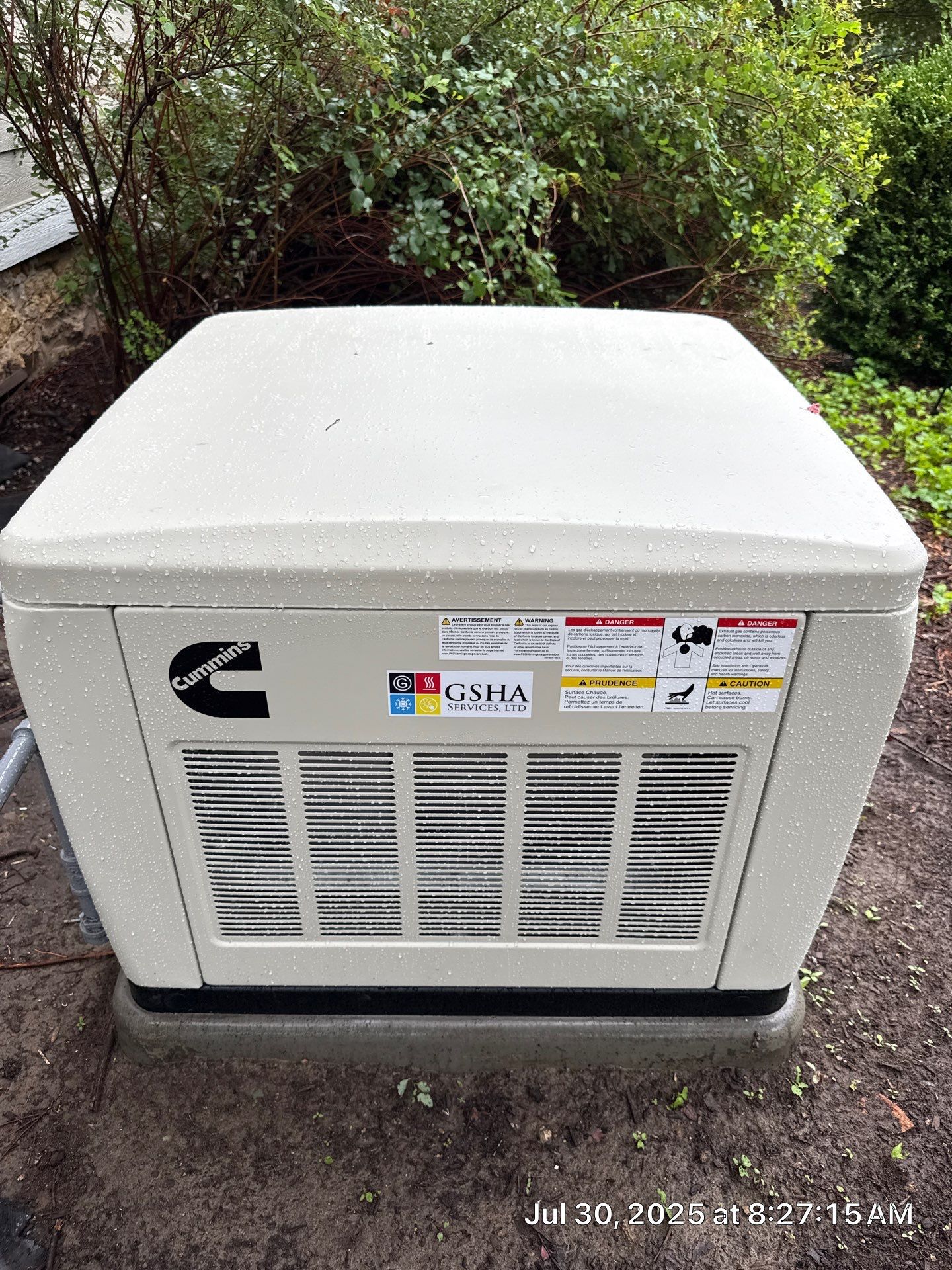 Cummins 20 kW Generator & 200 A Whole‑House Transfer Switch Installation – Caledonia, IL by GSHA Services LTD