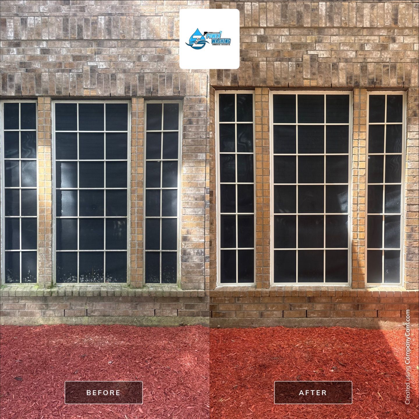 Full Exterior House Wash and Concrete Cleaning in Rosharon by Zeal Power Washing