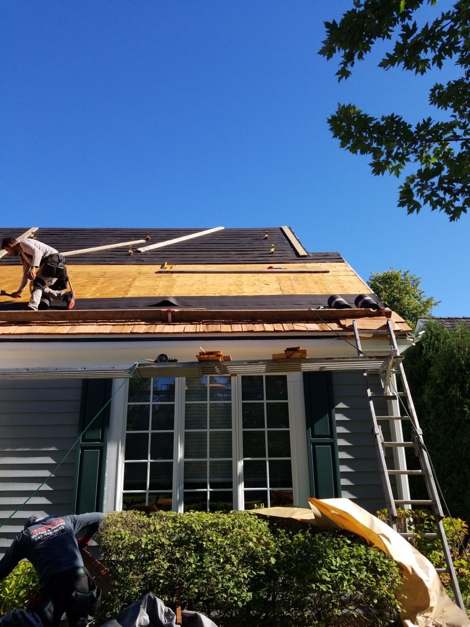 Cedar Roof Installation in Lake Forest by Custom Installations, Inc.