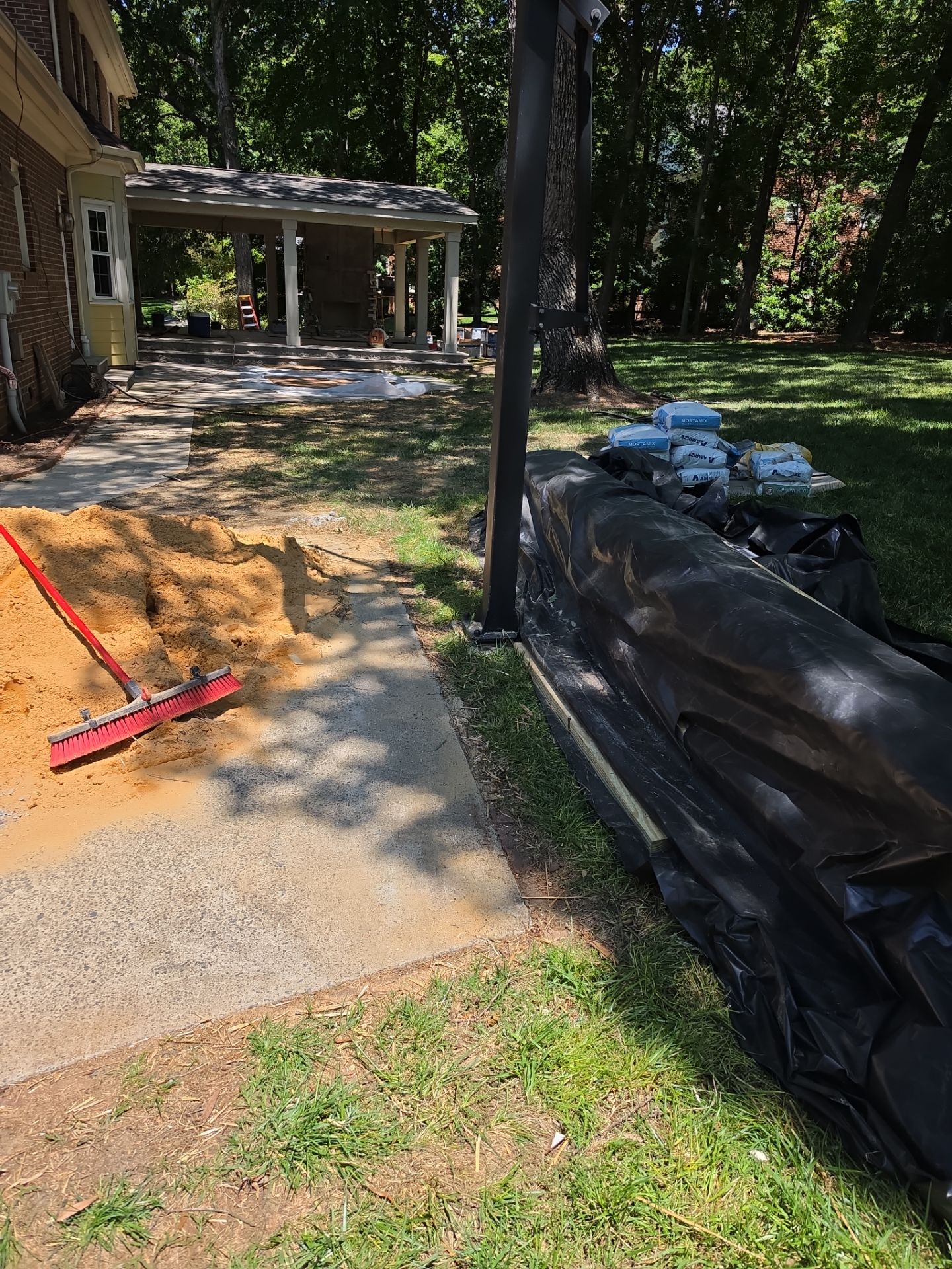 Job site clean up in Charlotte by Badger Hauling