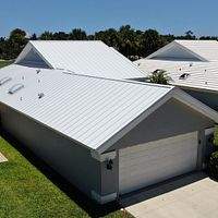 24ga 1" Nail-Strip Regal White  by Total Roofing System The Metal Roof Experts