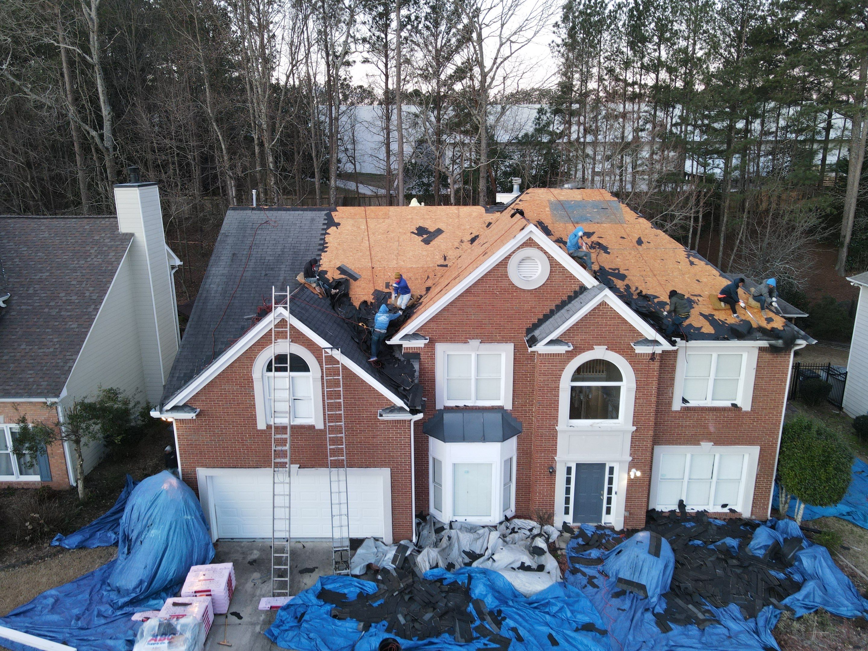 Residential Roofing Installation using Owens Corning by Inspector Roofing and Restoration
