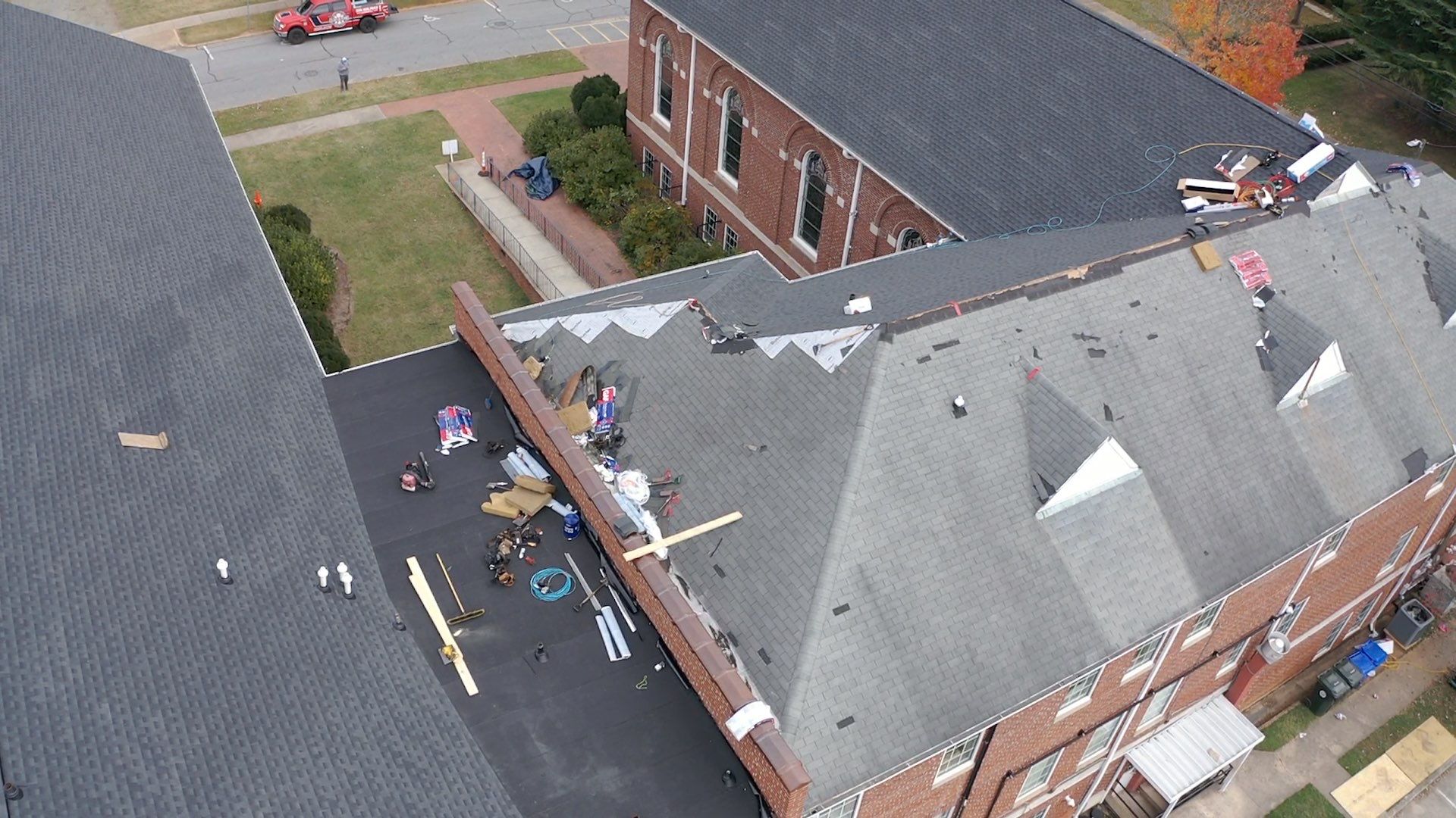 Mebane United Methodist Church by Just In Time Roofing and Restoration