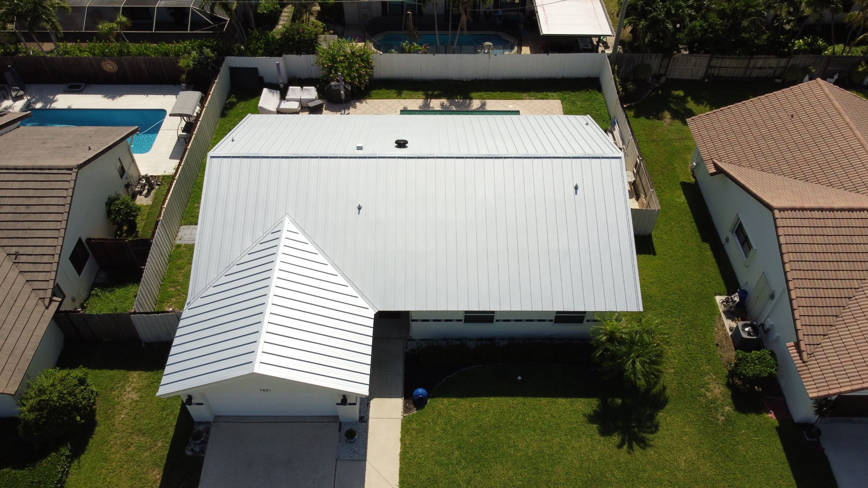Residential Roofing Installation using Mil Finish-Unpainted by BLUES BROTHERS CONSTRUCTION CORP