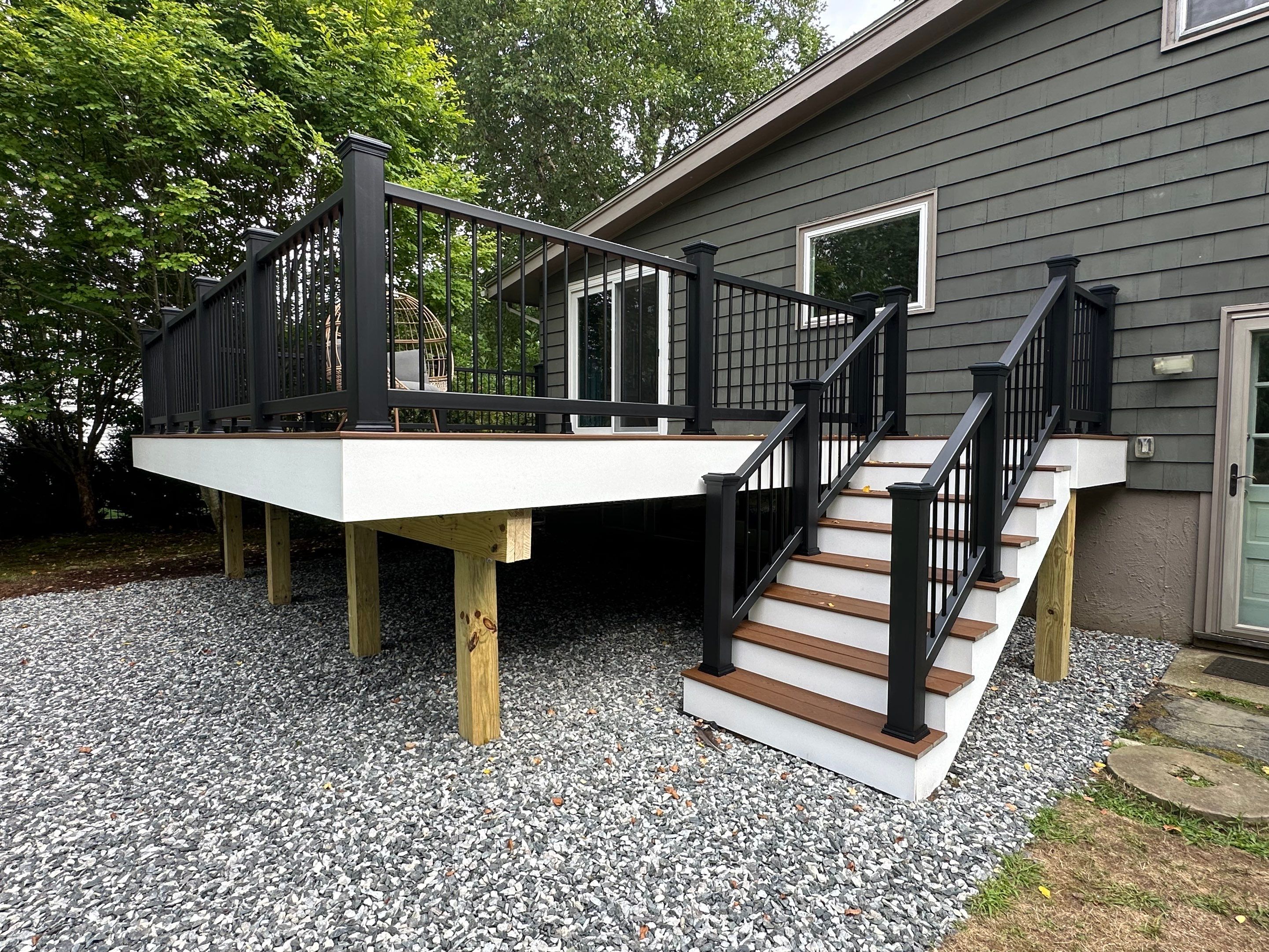 Deck built and Door with new opening in Framingham, MA by UBrothers Construction