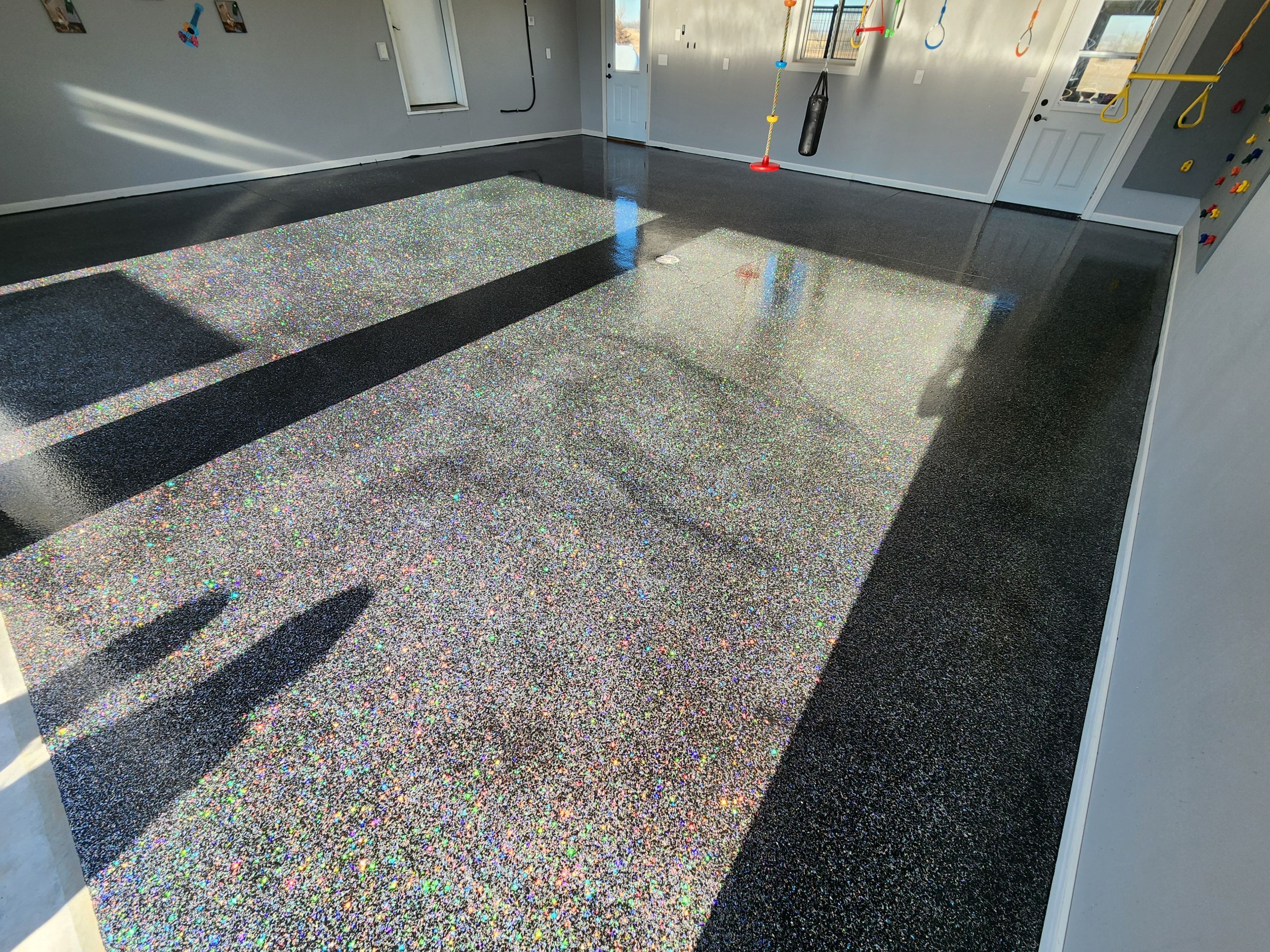 Garage using Glitter by Select Painting, Coatings & Garage Cabinets