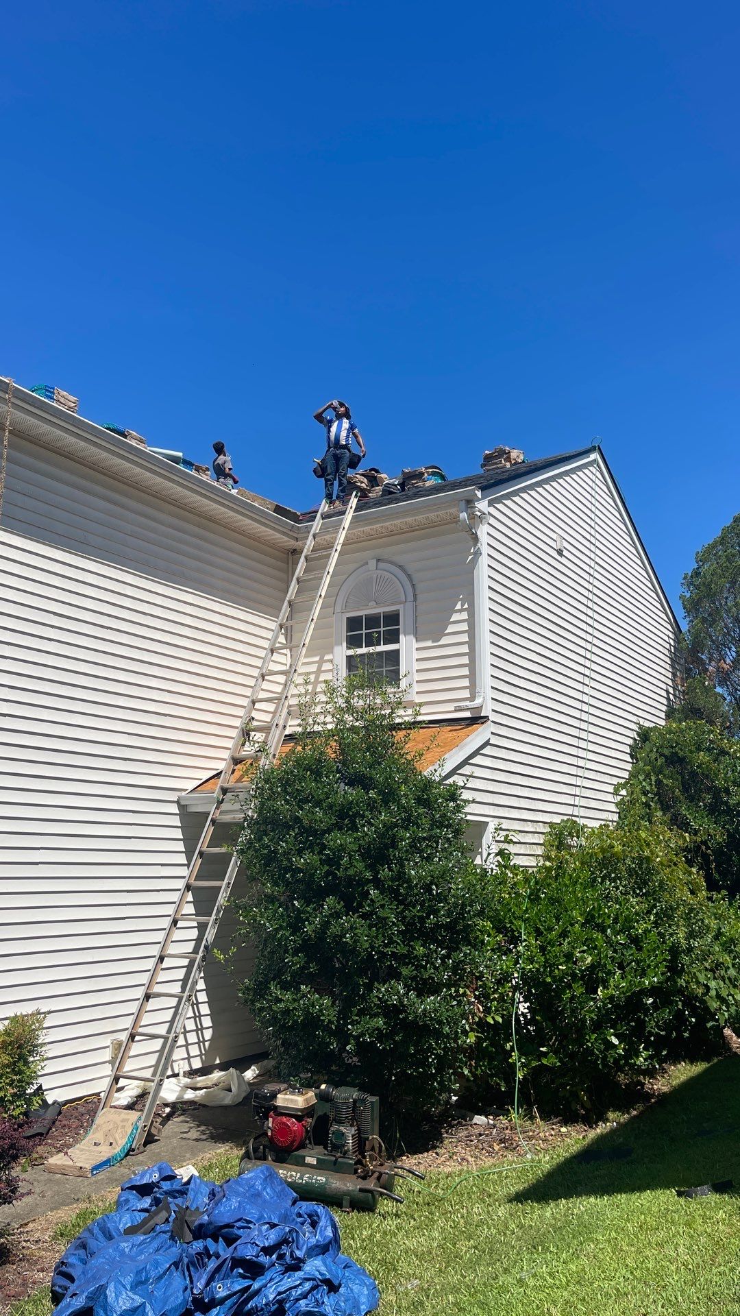 Roof replacement and interior repair by hail and wind damage by Just Brilliant Restoration JBR