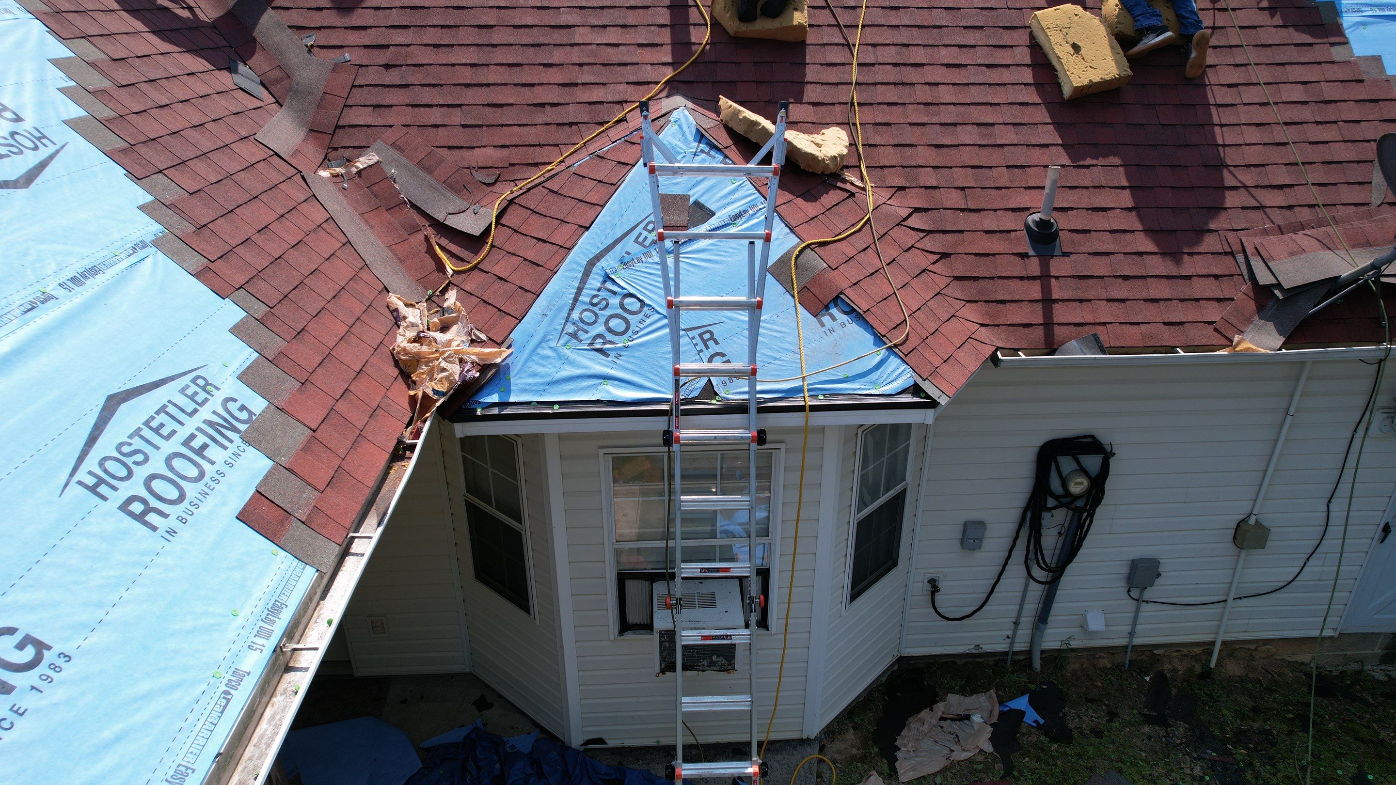 Residential Roofing Installation using GAF Timberline HDZ by Hostetler Roofing