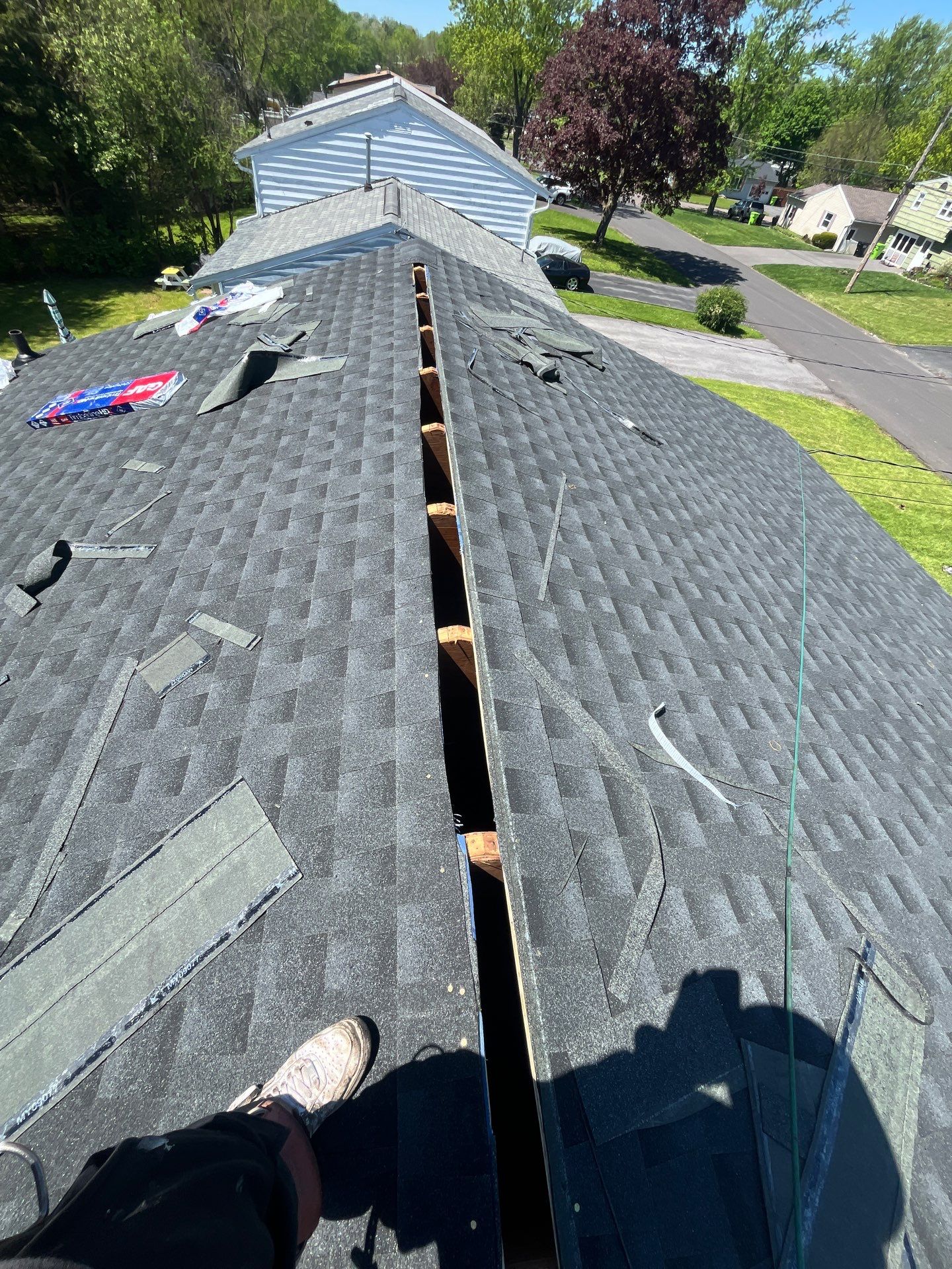 🔨 Roof Replacement Completed in Liverpool, NY | GAF Shingles 🏠 by Alpha Omega Roofing LLC