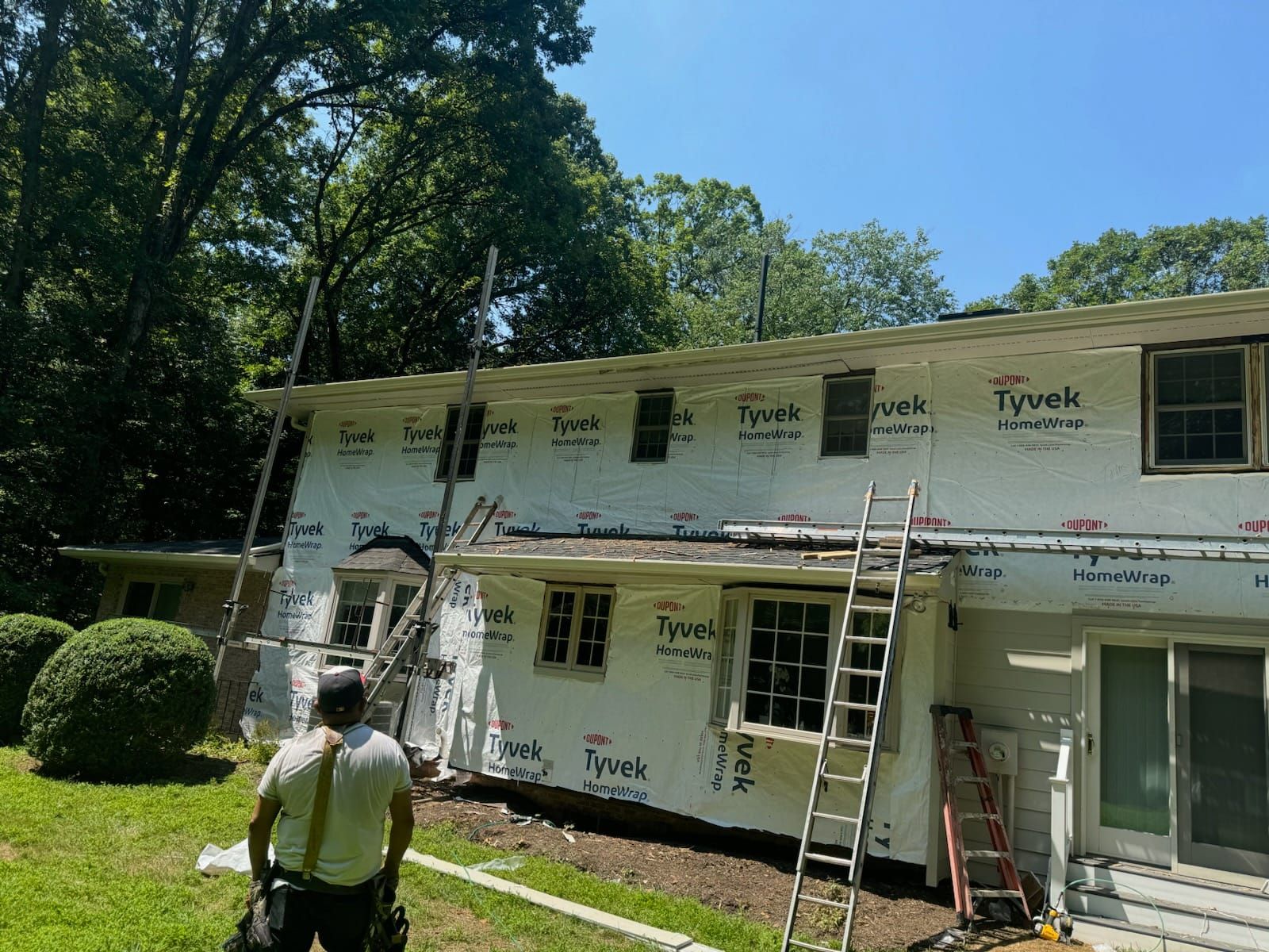 Great Falls: Siding Replacement with James Hardie Statement Beaded Plank in Cobblestone by RM Banning, Inc.