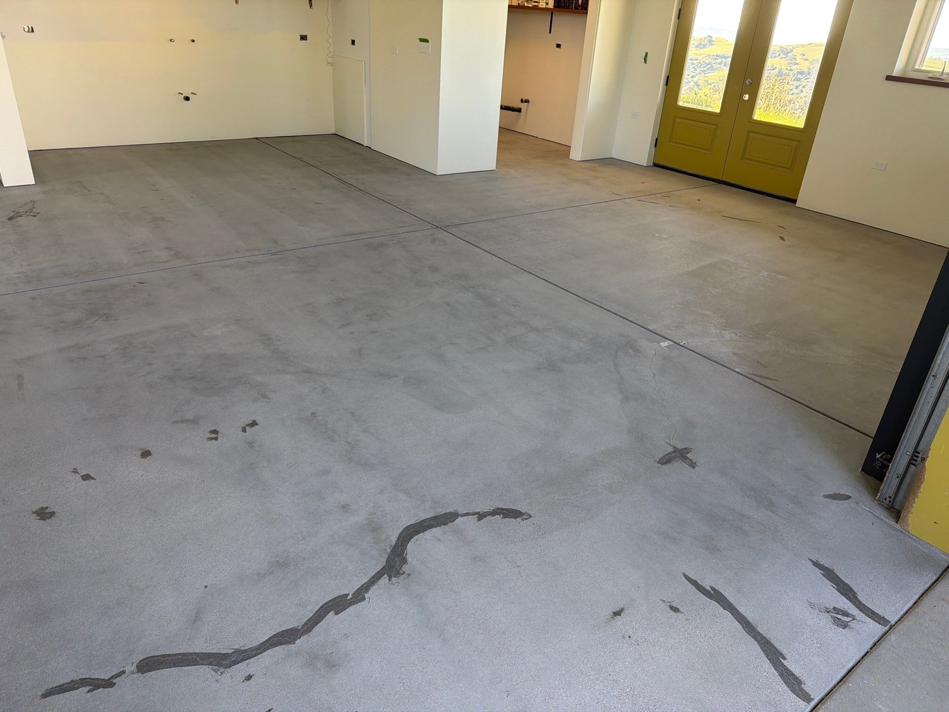 Interior Shop Epoxy Floor Coating with Moisture Barrier in Cambria by MGP Coatings