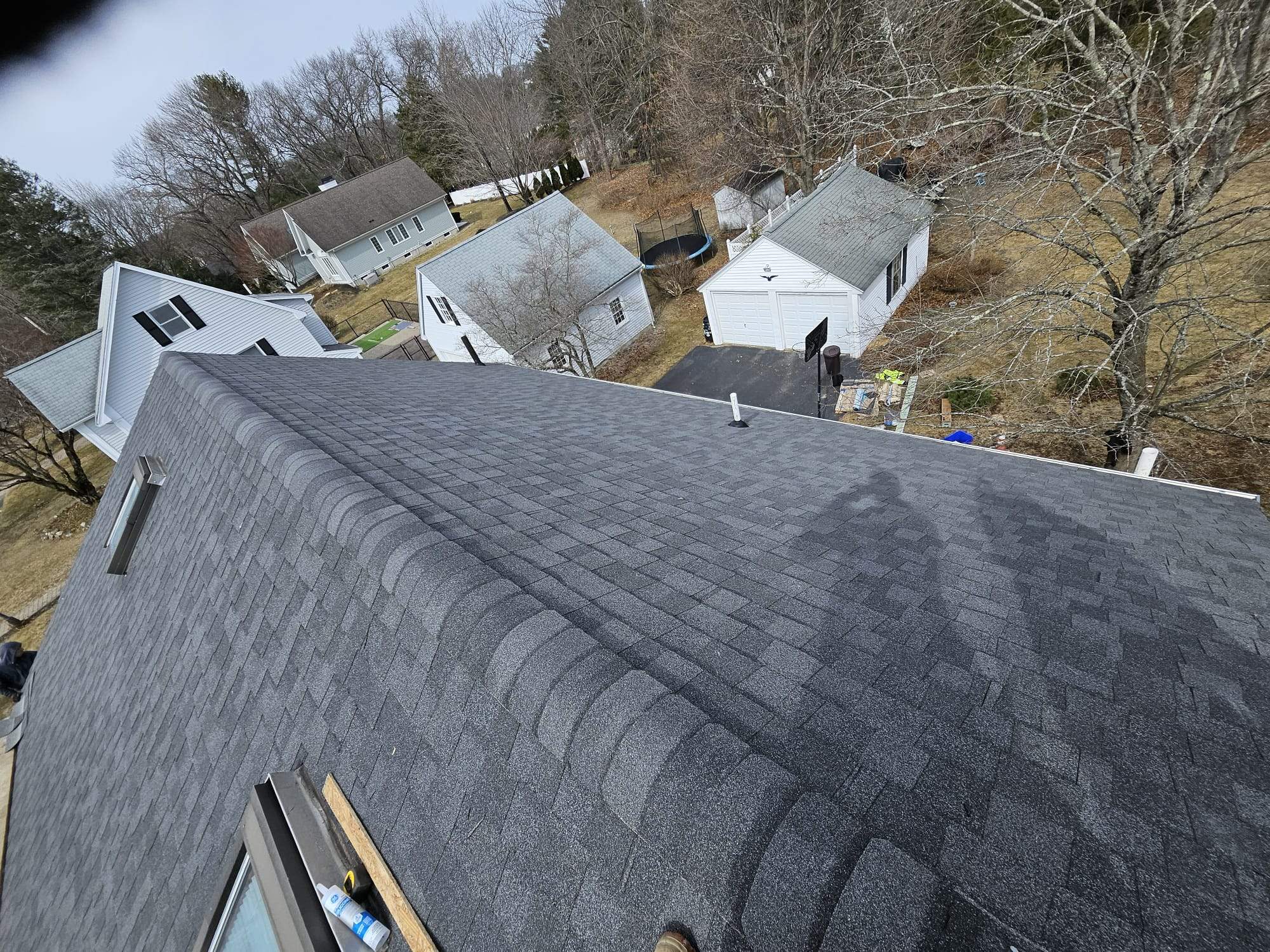 Full Strip & Re-Roof in Andover, MA – Architectural Black Shingles by JOHNNYS PRO