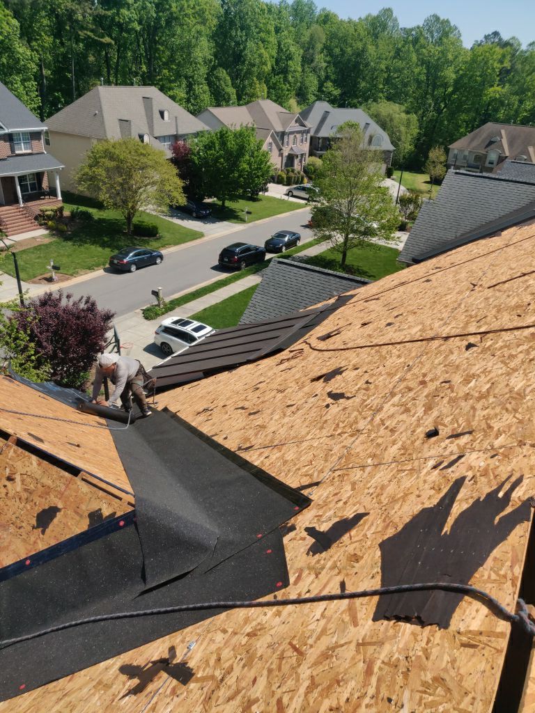 Residential Roofing Installation using Roof Installation by American Roofing NC