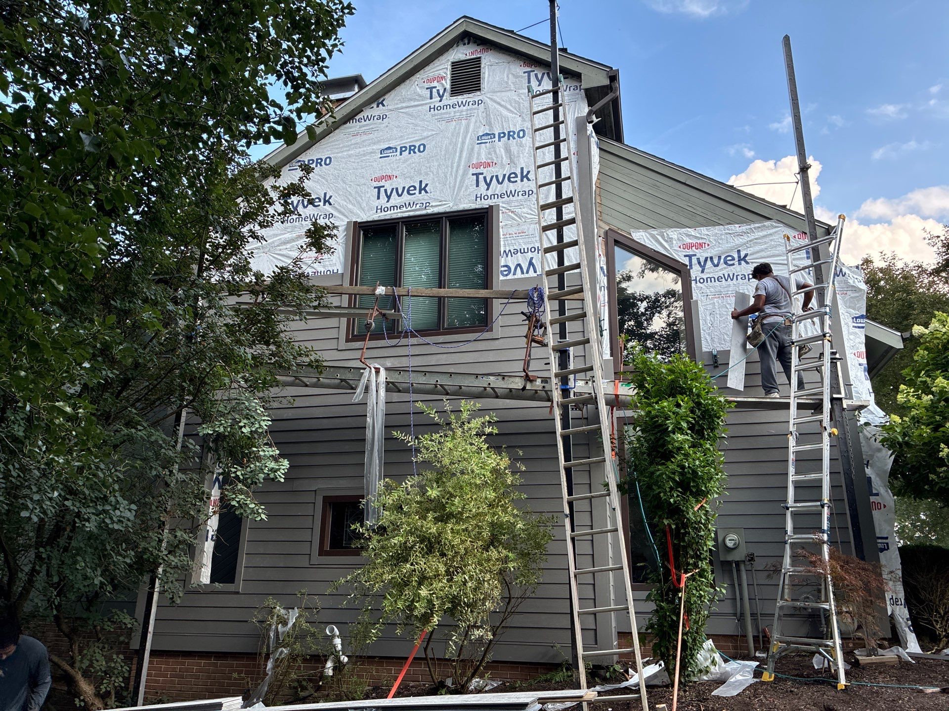 James Hardie Lap & Board and Batten in Aged Pewter at Allison Park by Ideal Siding Pittsburgh