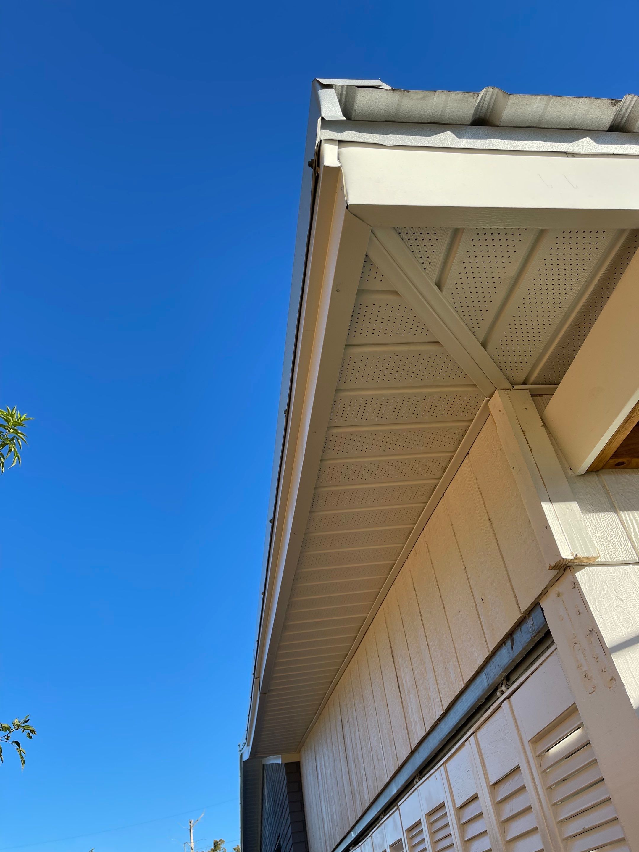 Gutter Installation using K-Style Seamless Gutters and Soffit and Fascia Replacement by Gutter Professors