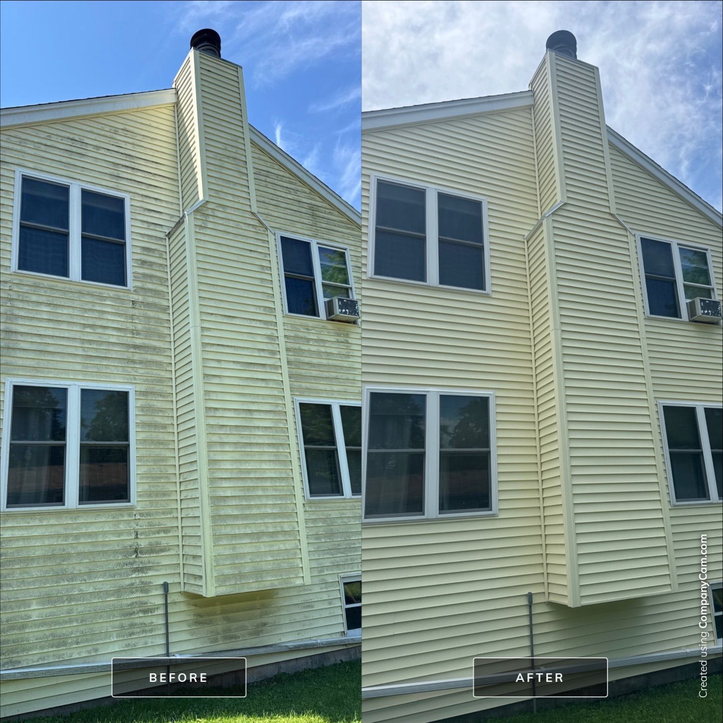 Project in Island Lake by Simmons Power & Soft Washing