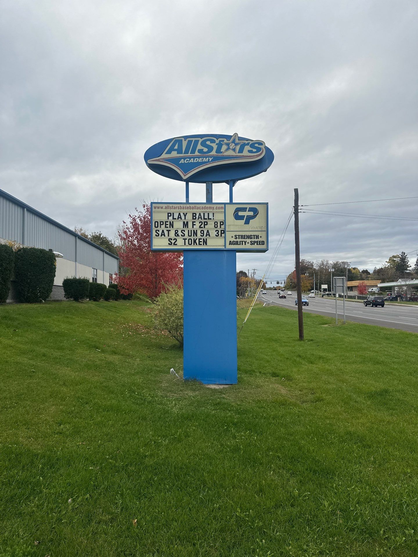 Allstars Academy Pylon and Building Signage Installation by FASTSIGNS of Saratoga Springs