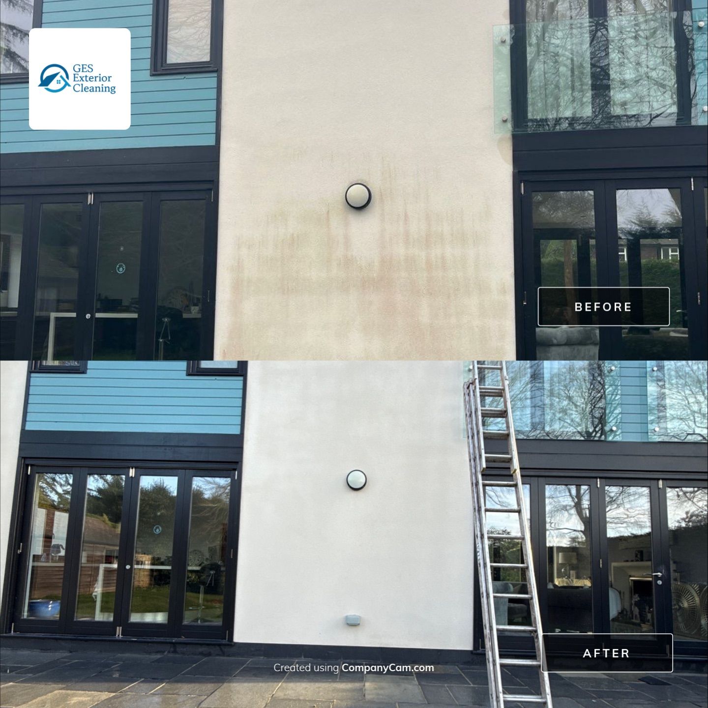 Render and Roof clean using Softwash Equipment by Ges Exterior Cleaning ltd
