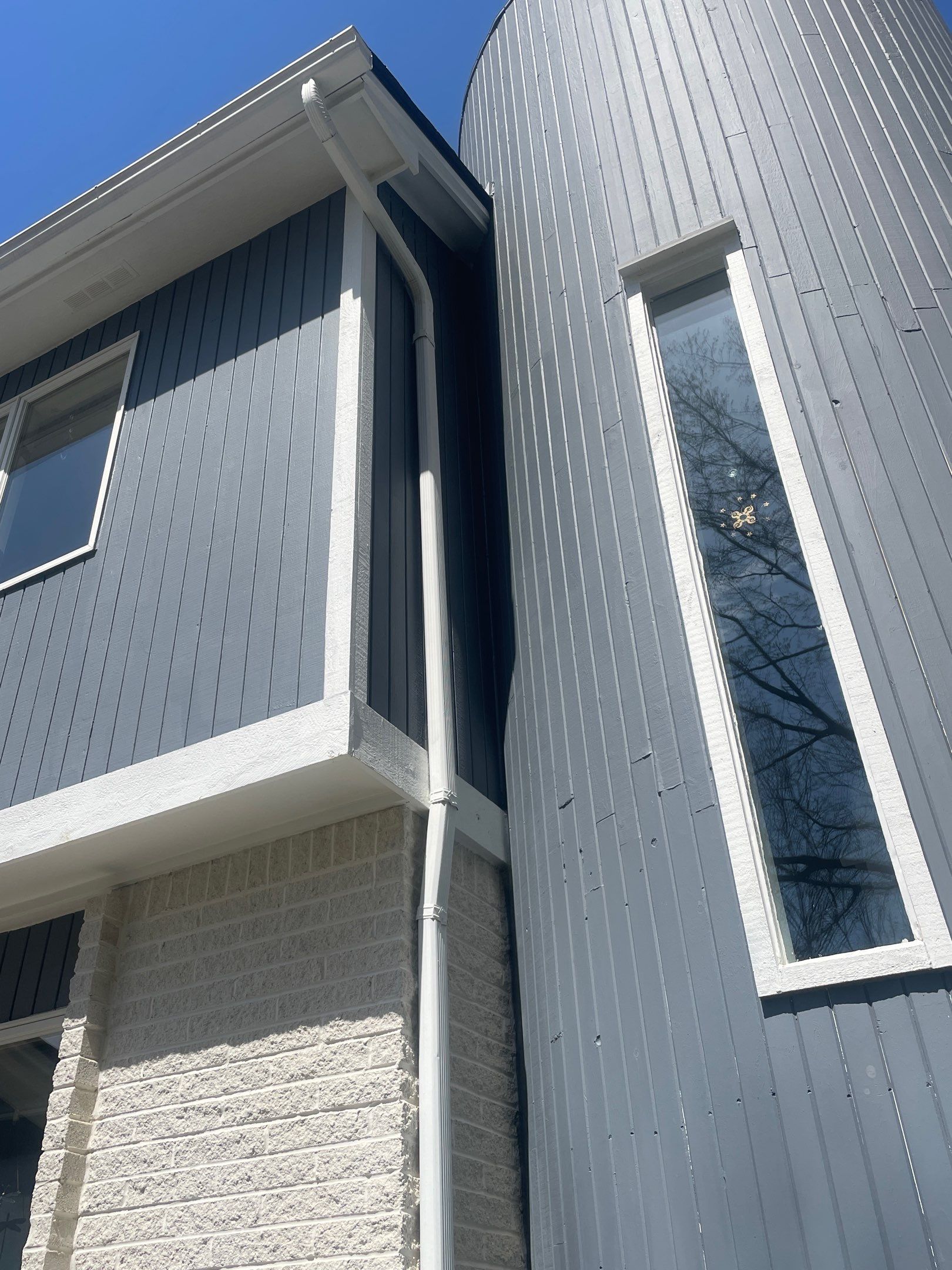 Siding Replacement using CertainTeed Board & Batten Pacific Blue by 180 Contractors