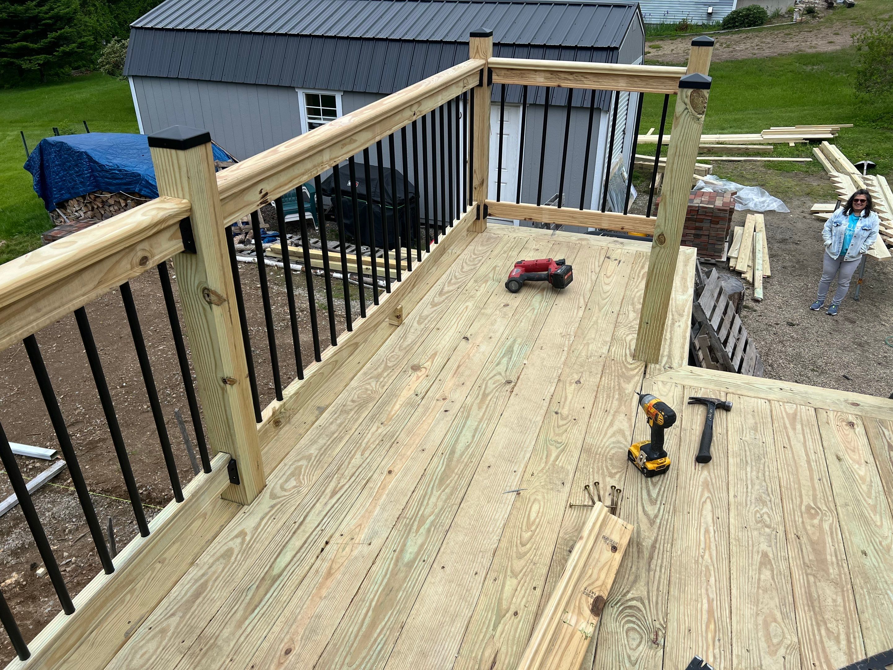 Moultonborough, NH – Pressure-Treated Deck Installation by Tall pine roofing