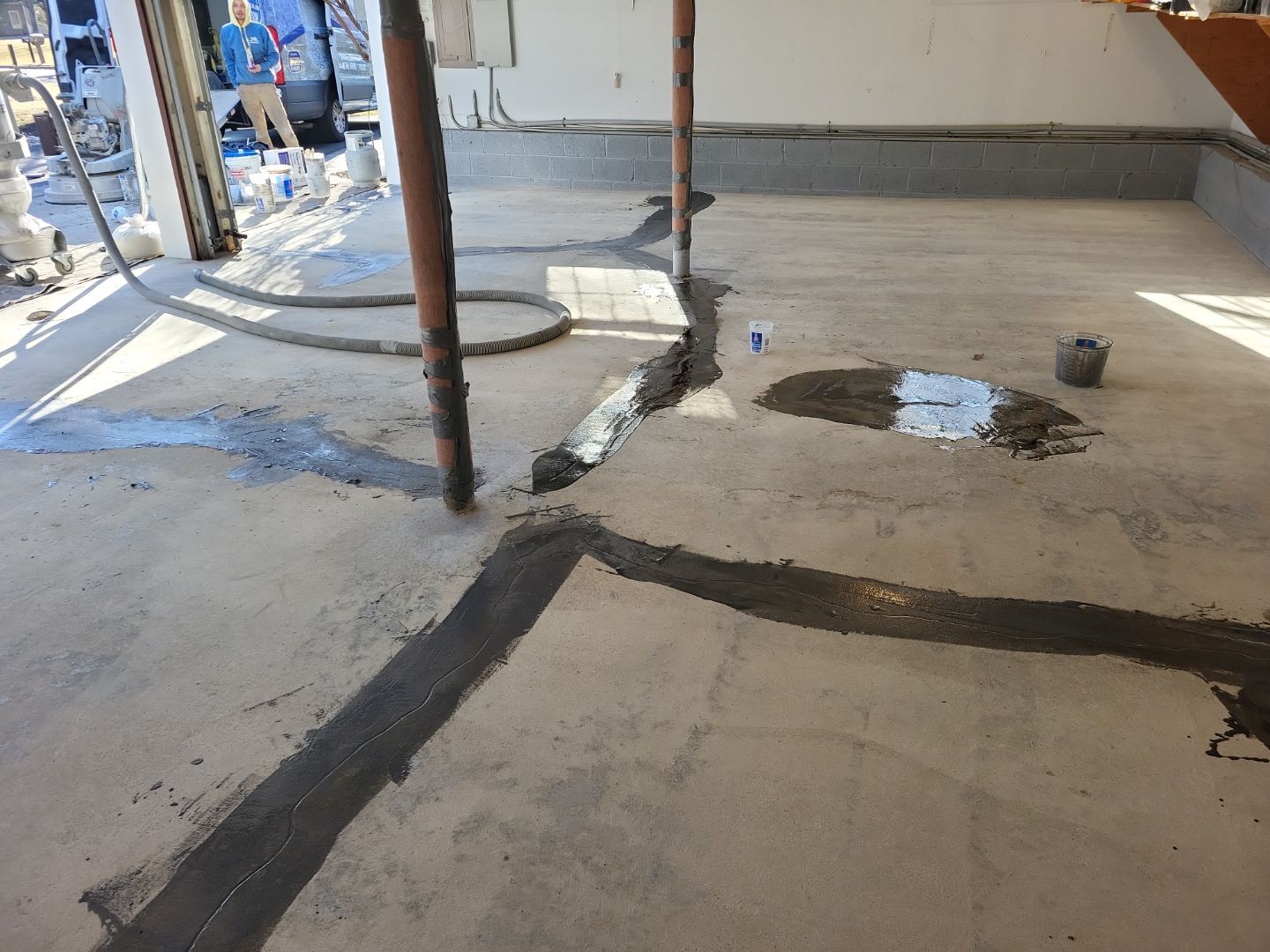 Garage Floor Coating using Penntek by Spectrum Painting, LLC