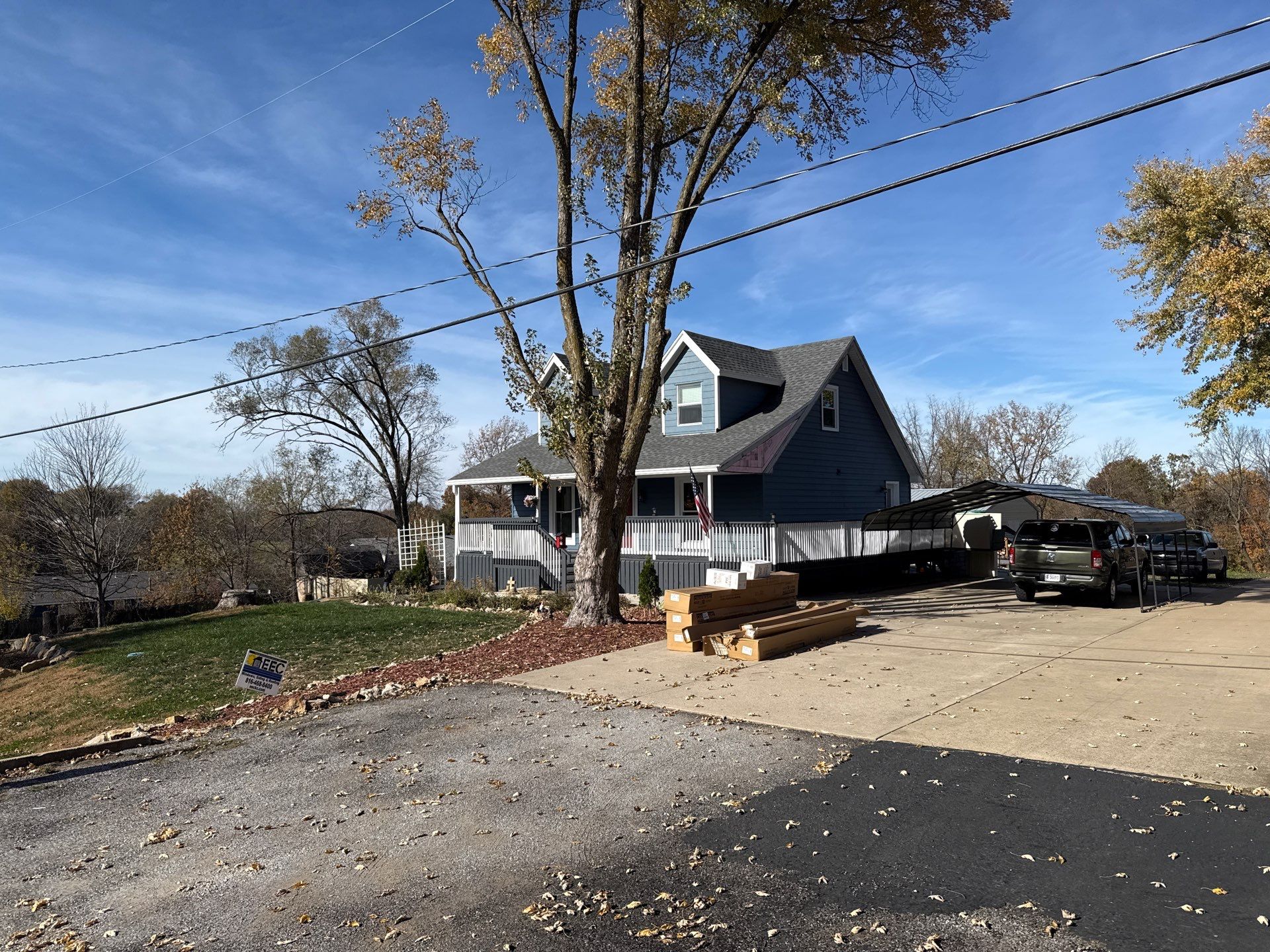 Out with the Old , in with the Blue  by EEC  Windows, Siding & Roofing 