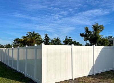 Vinyl Fence Installation using Vinyl Privacy Fence 